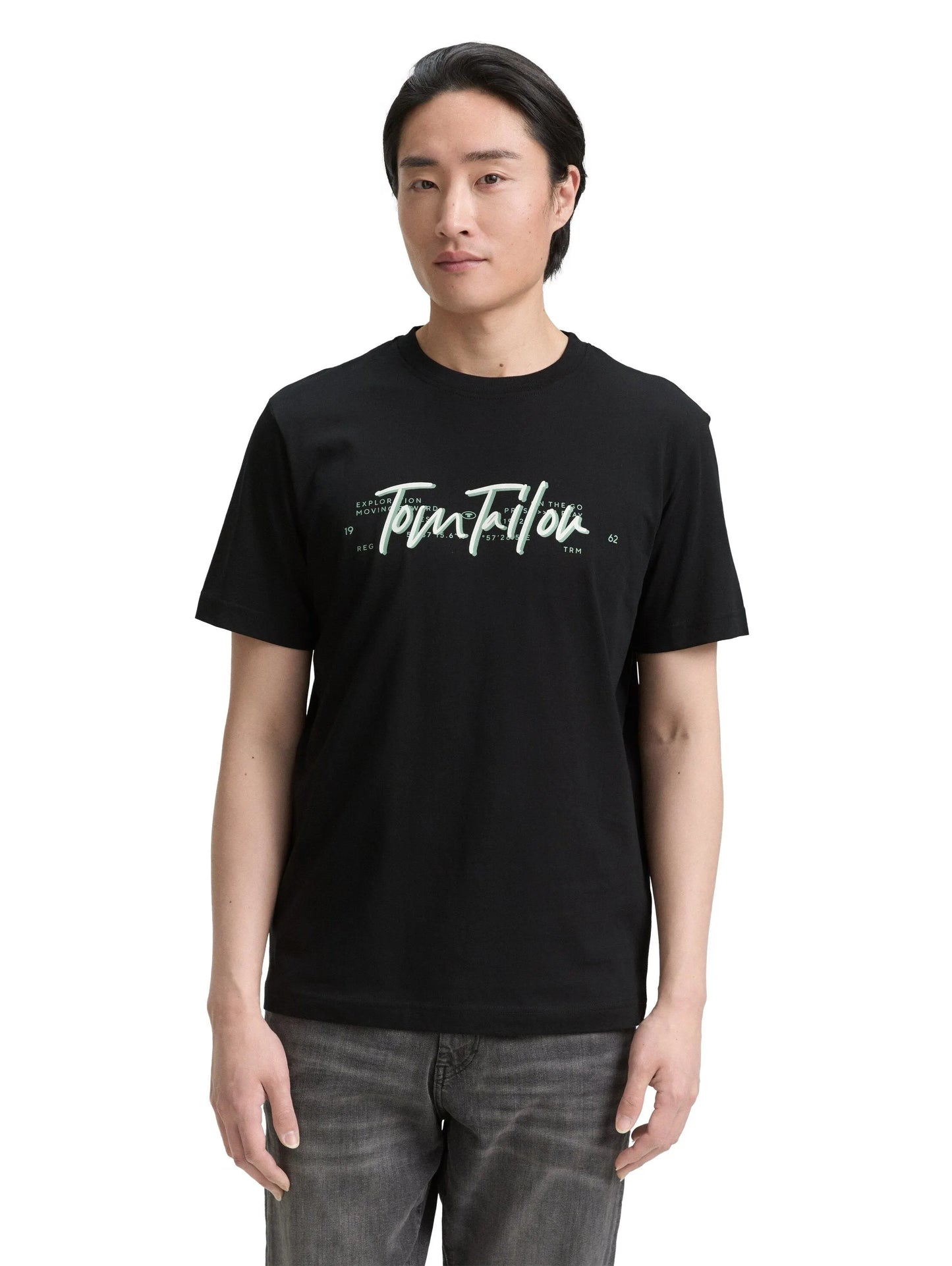 Tom Tailor – Tom Tailor Herren T-Shirt mit Logo-Print