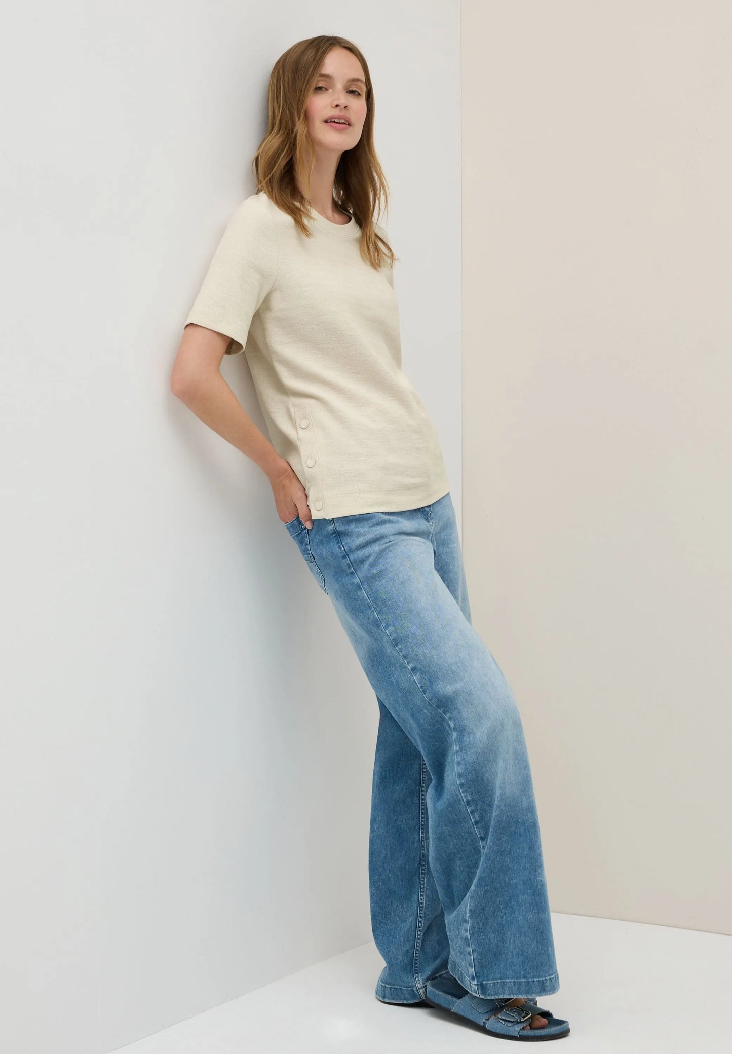 Cecil – Cecil Damen Bouclé Slub Shirt