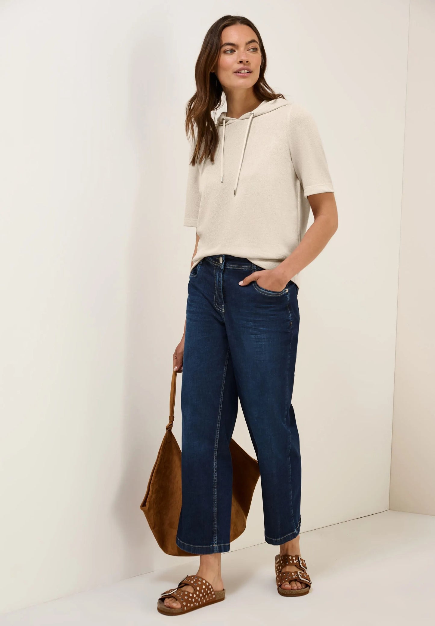Cecil – Cecil Damen Crepe Hoodie-Shirt