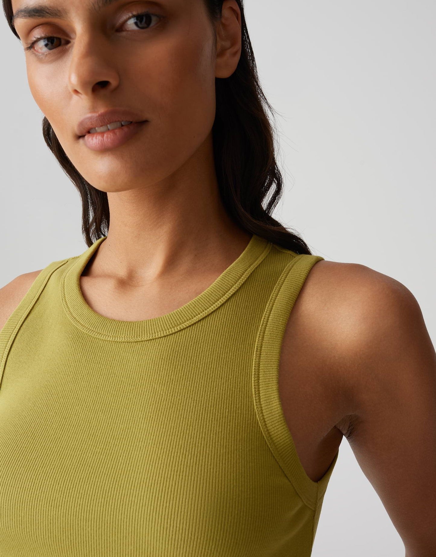 Opus Damen Tanktop Ilesso gelb