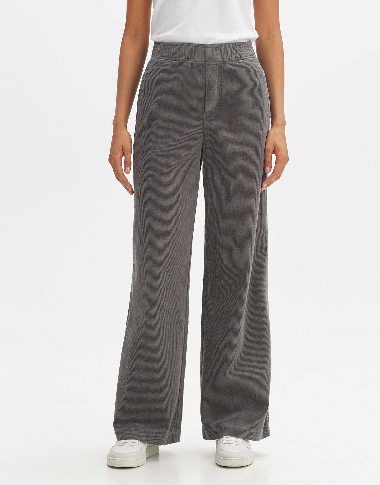 Opus Damen Hose Mileni casual grau