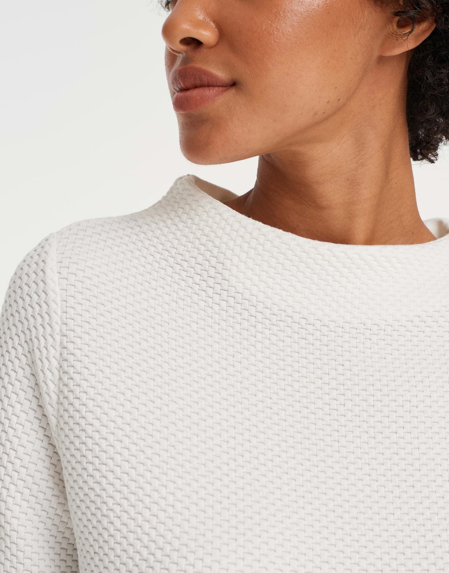 Opus Damen Pullover Gasdina weiß