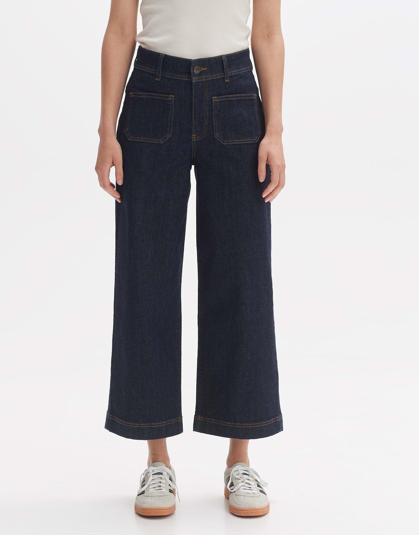 Opus Damen Jeans Macona blue blau