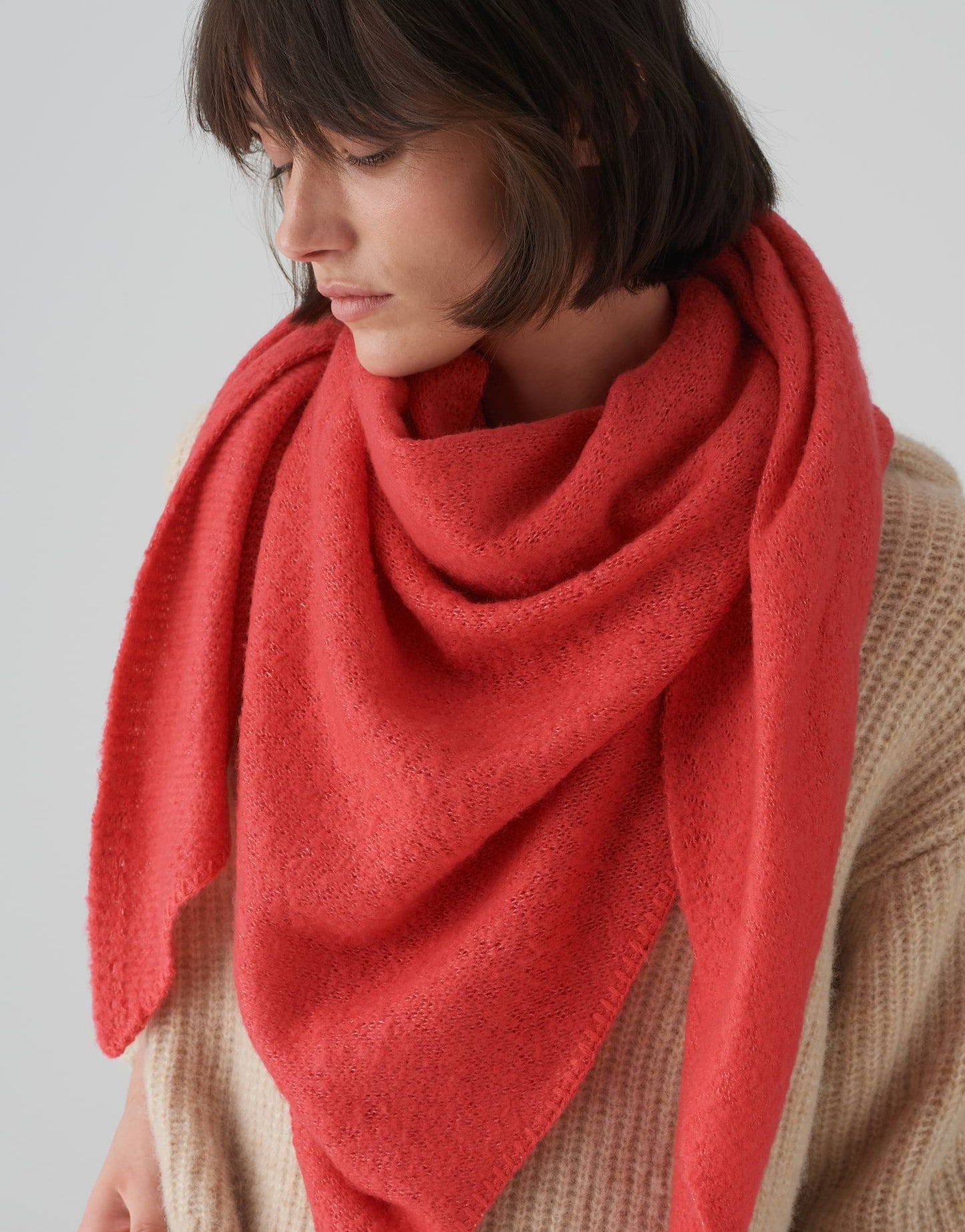 Opus Damen Schal Amadsi scarf rot
