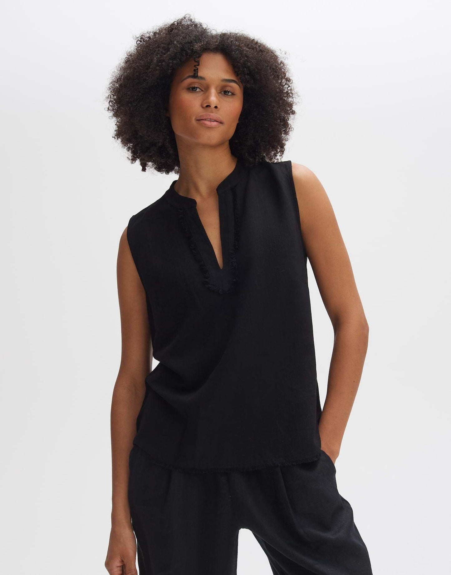 Opus Damen Bluse schwarz