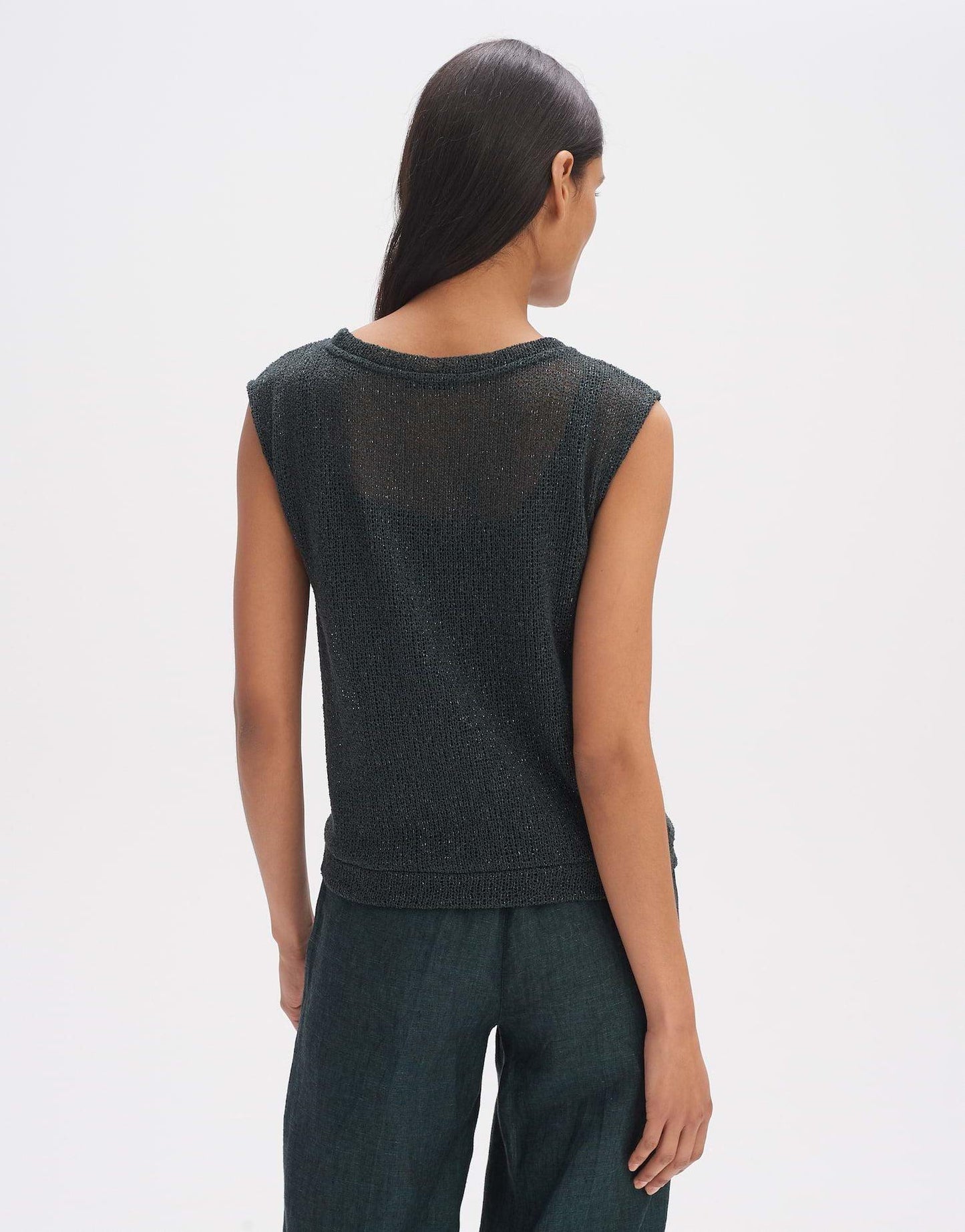 Opus Damen Shirt Sitty in Emerald grün