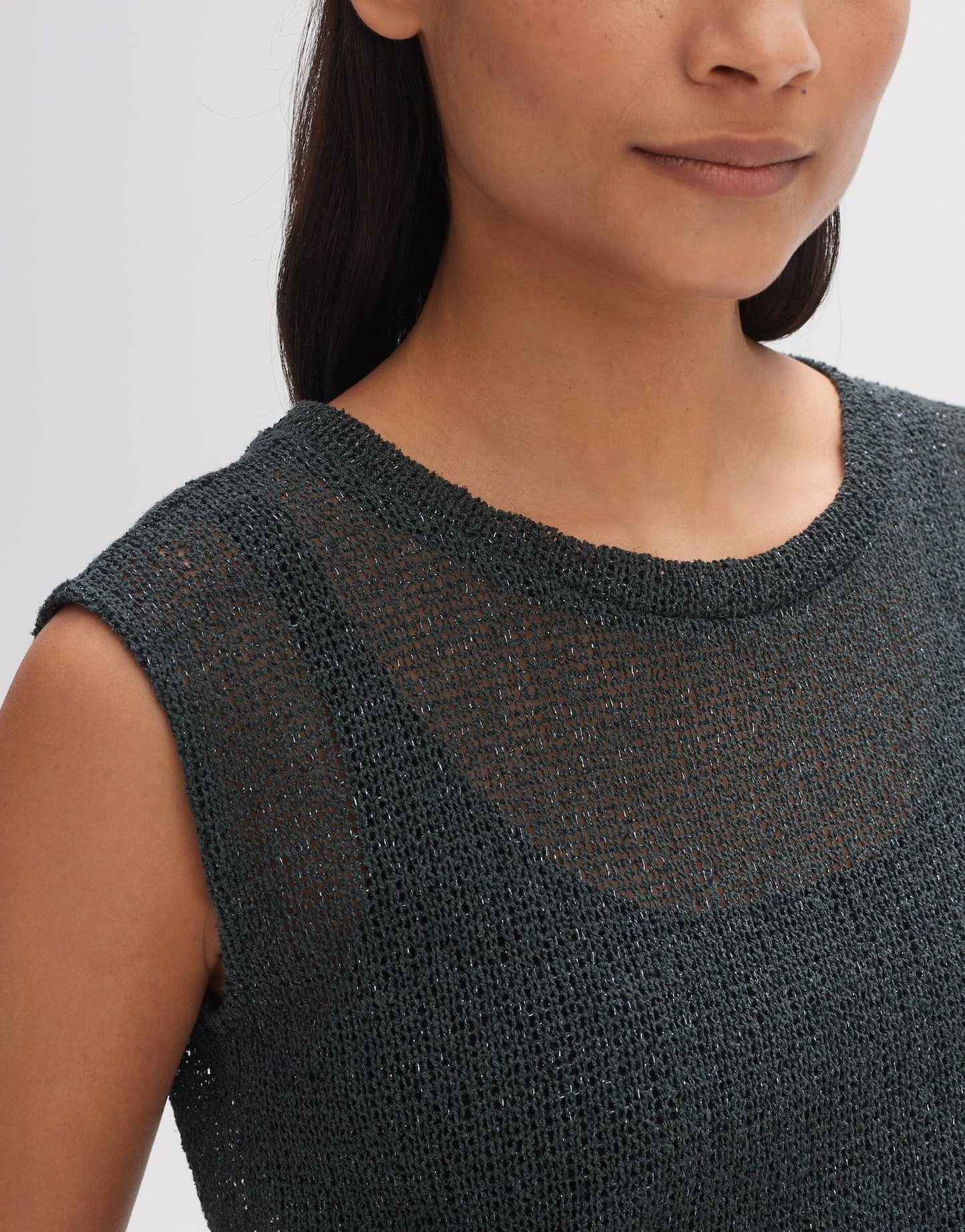 Opus Damen Shirt Sitty in Emerald grün