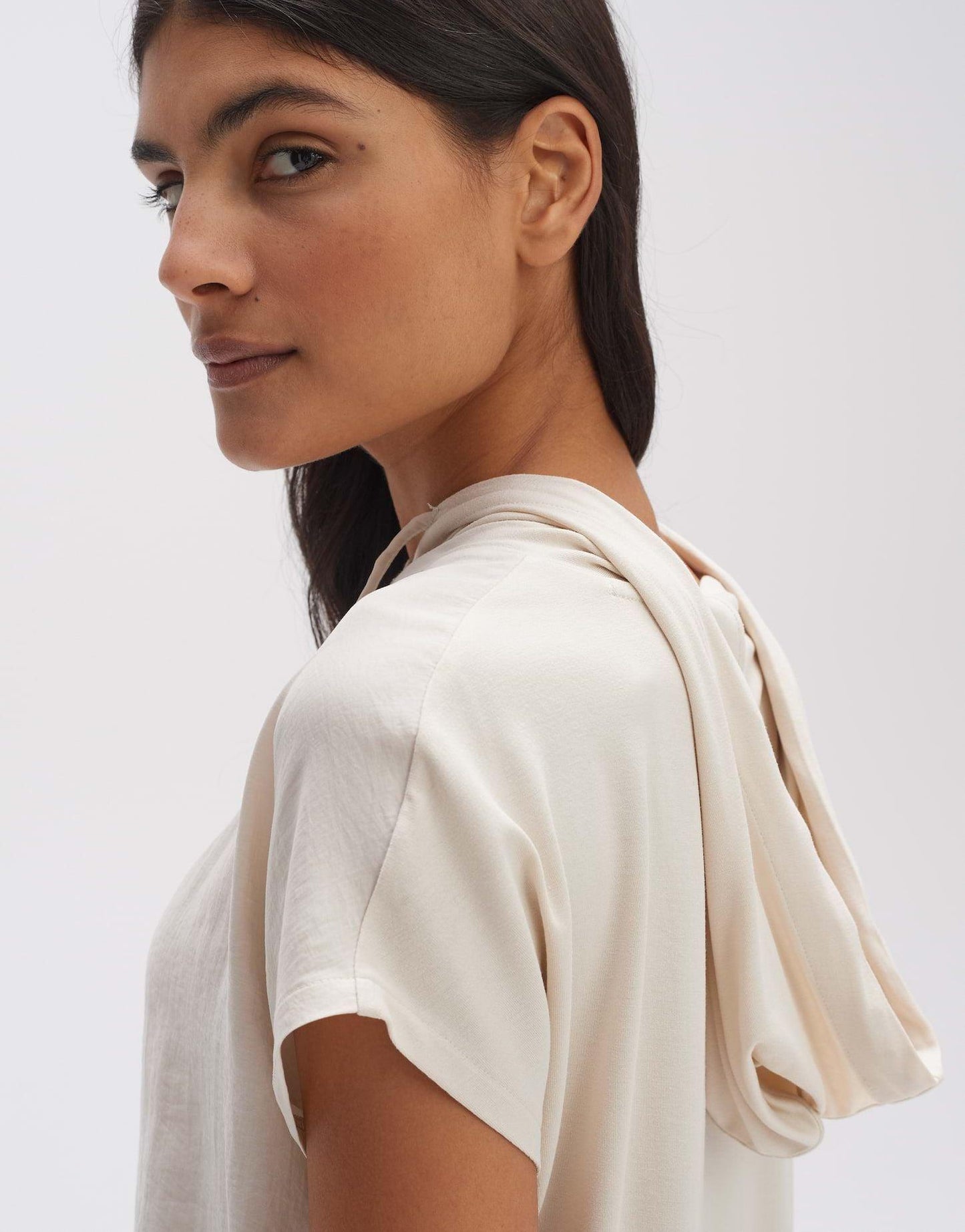 Opus Damen T-Shirt beige