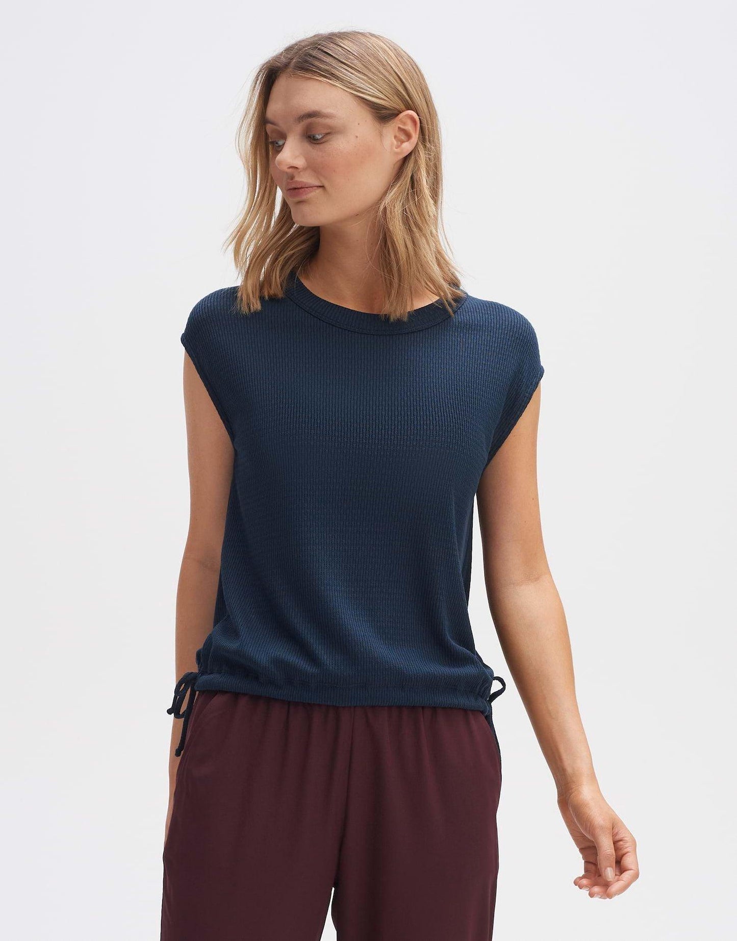 Opus Damen T-Shirt Sewuki blau