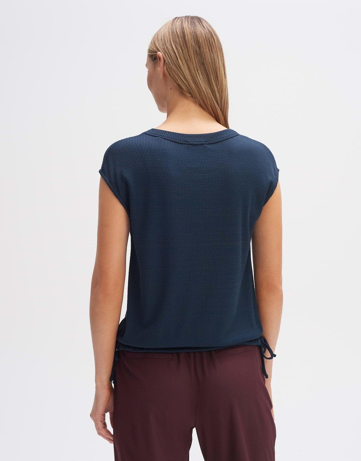 Opus Damen T-Shirt Sewuki blau