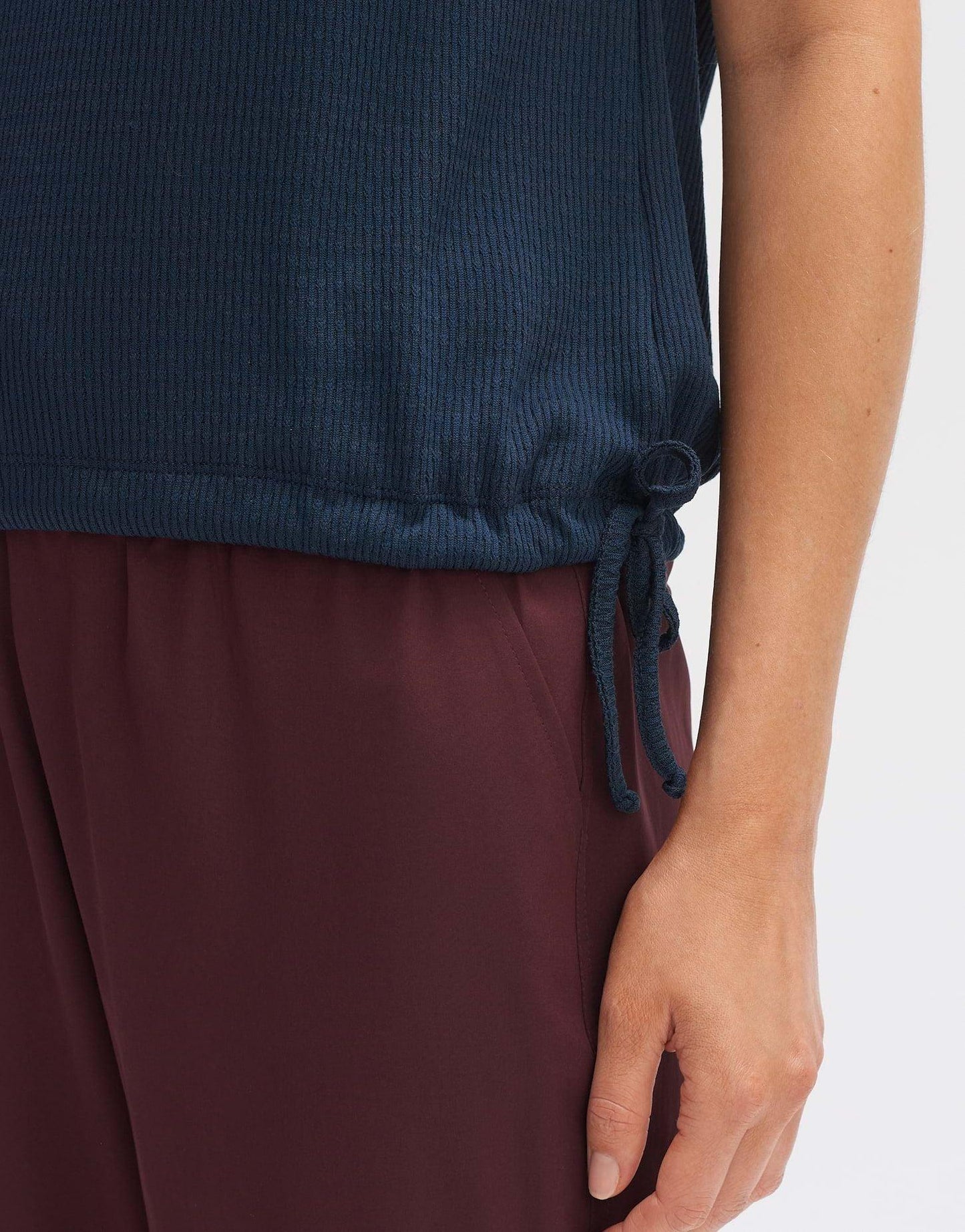 Opus Damen T-Shirt Sewuki blau