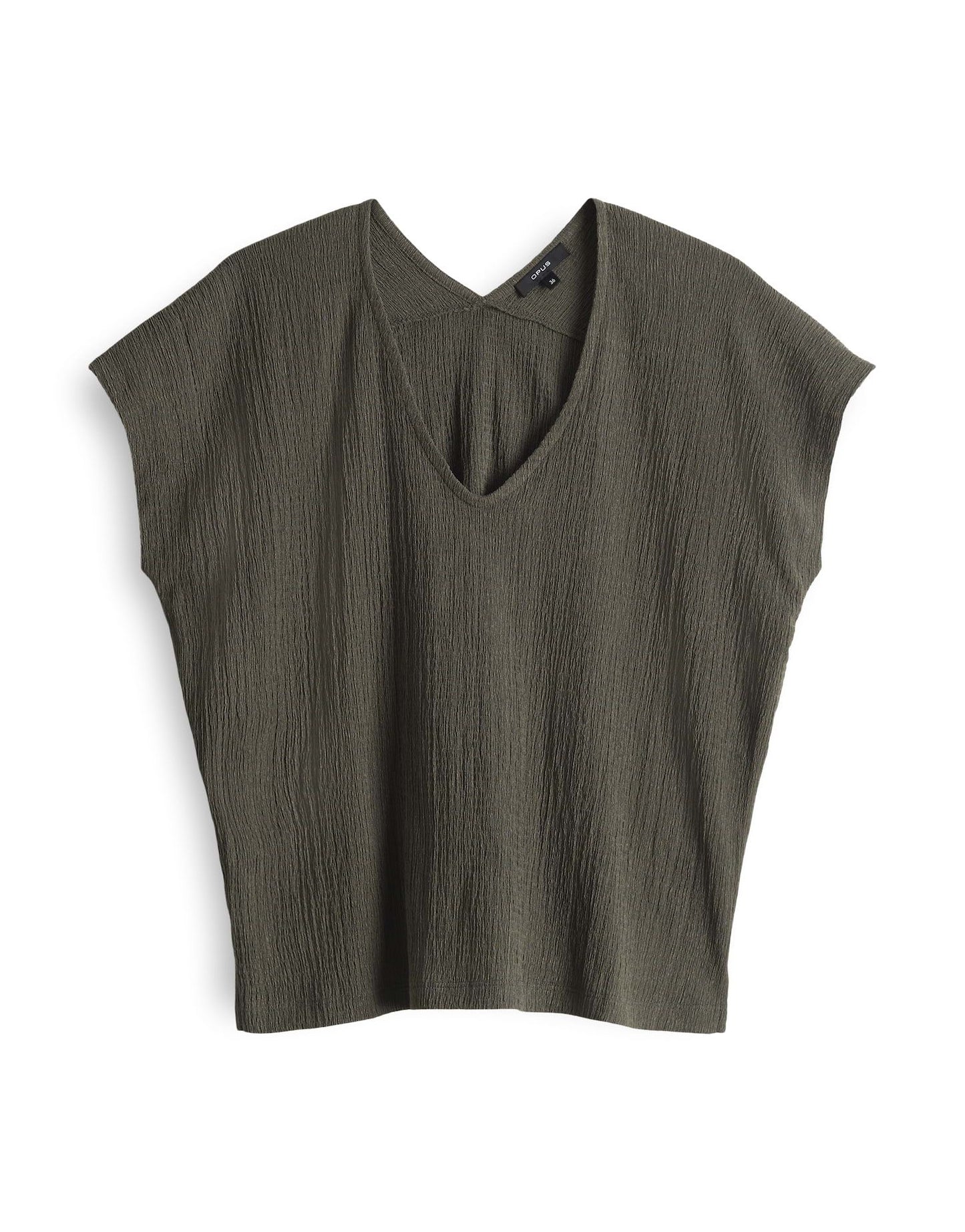 Opus Damen T-Shirt Sirukus structure 44 grün