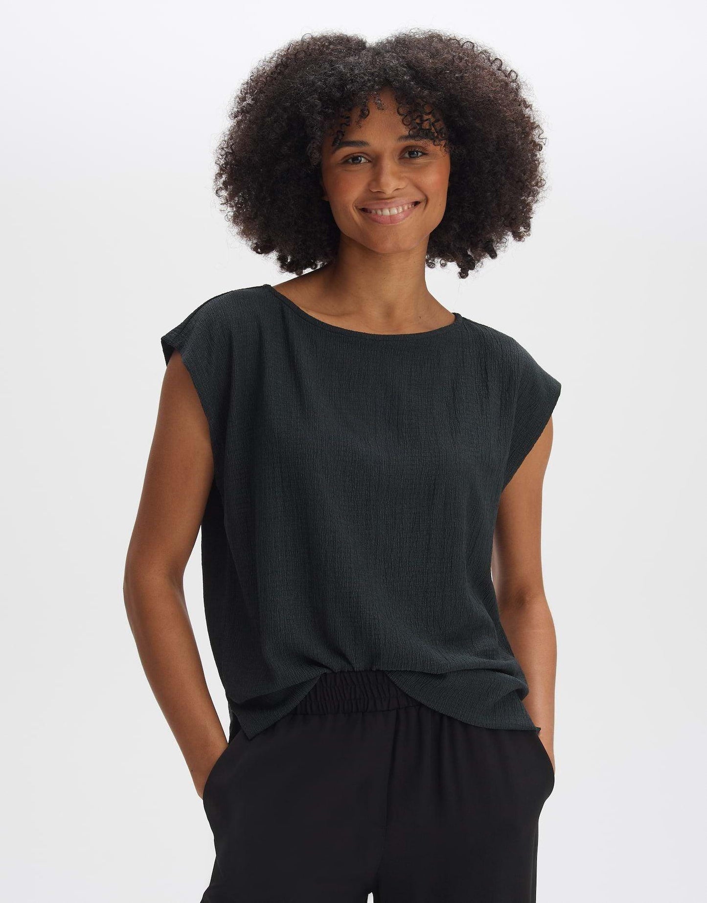 Opus Damen Shirt Sefuro schwarz