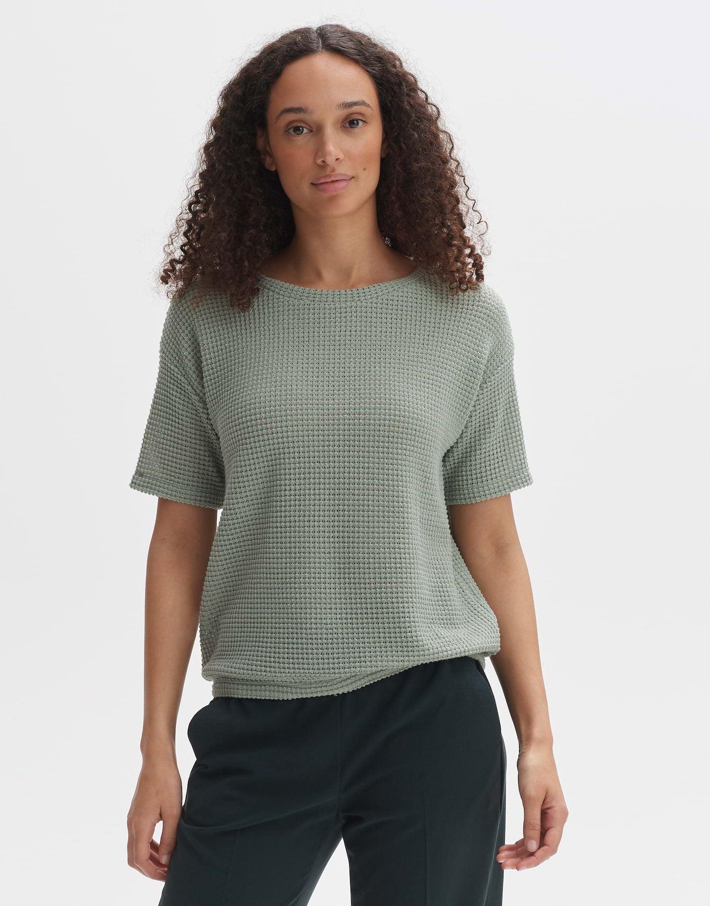 Opus Damen Sweatshirt Gizapi grün