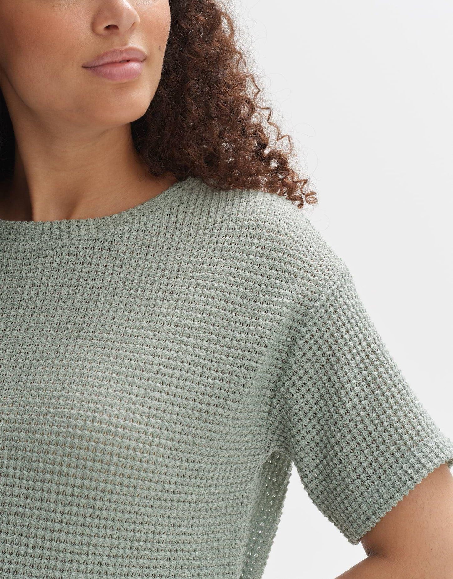 Opus Damen Sweatshirt Gizapi grün