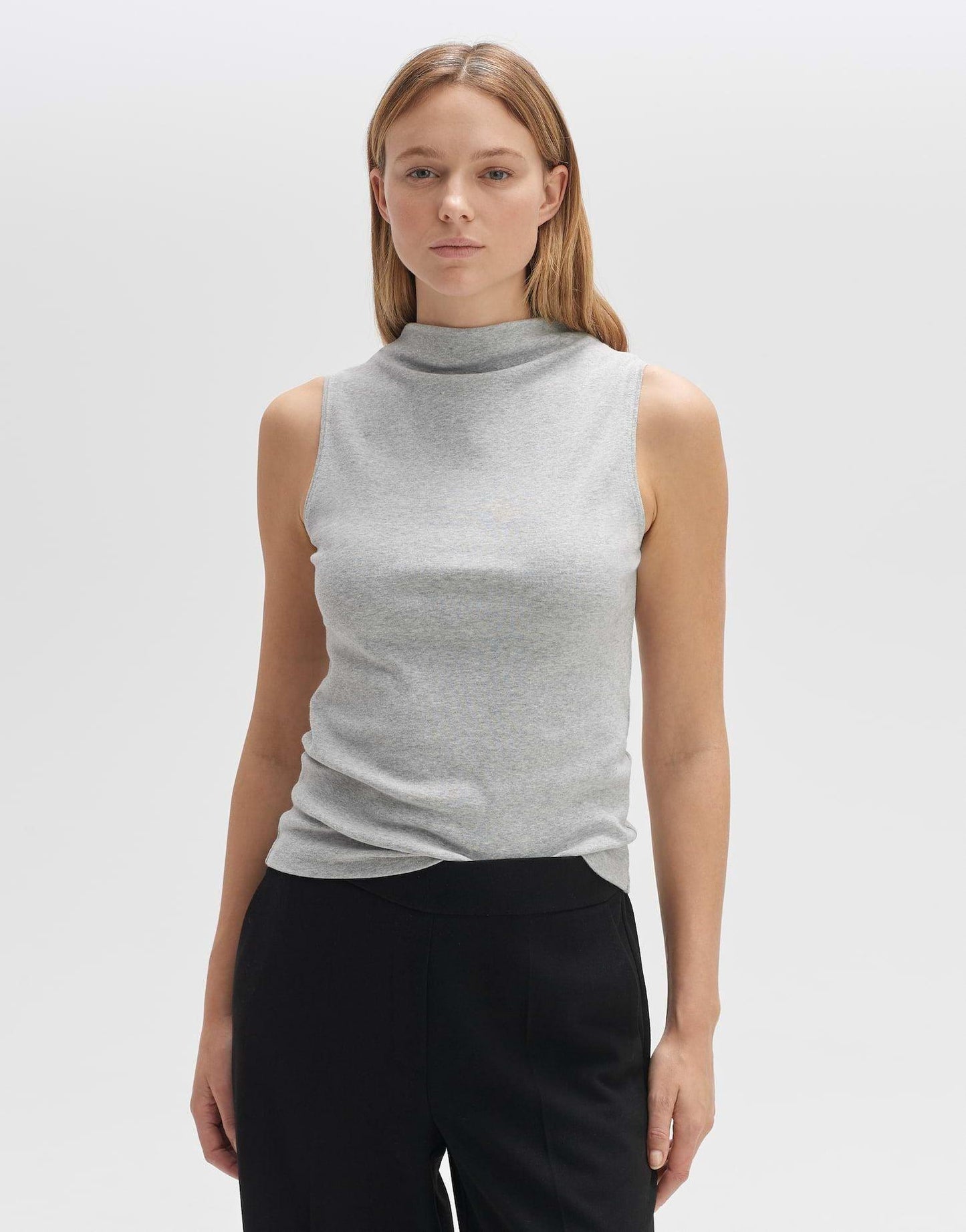 Opus Damen T-Shirt Ifunella grau