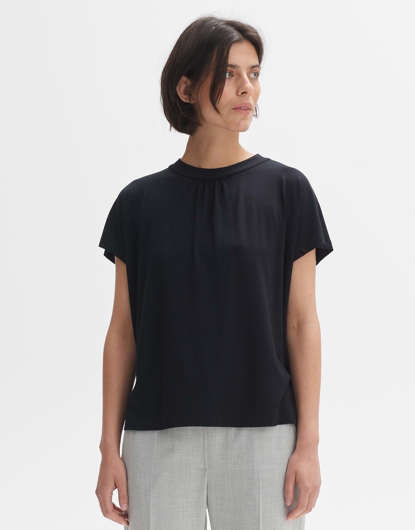 Opus Damen T-Shirt Sizorello schwarz