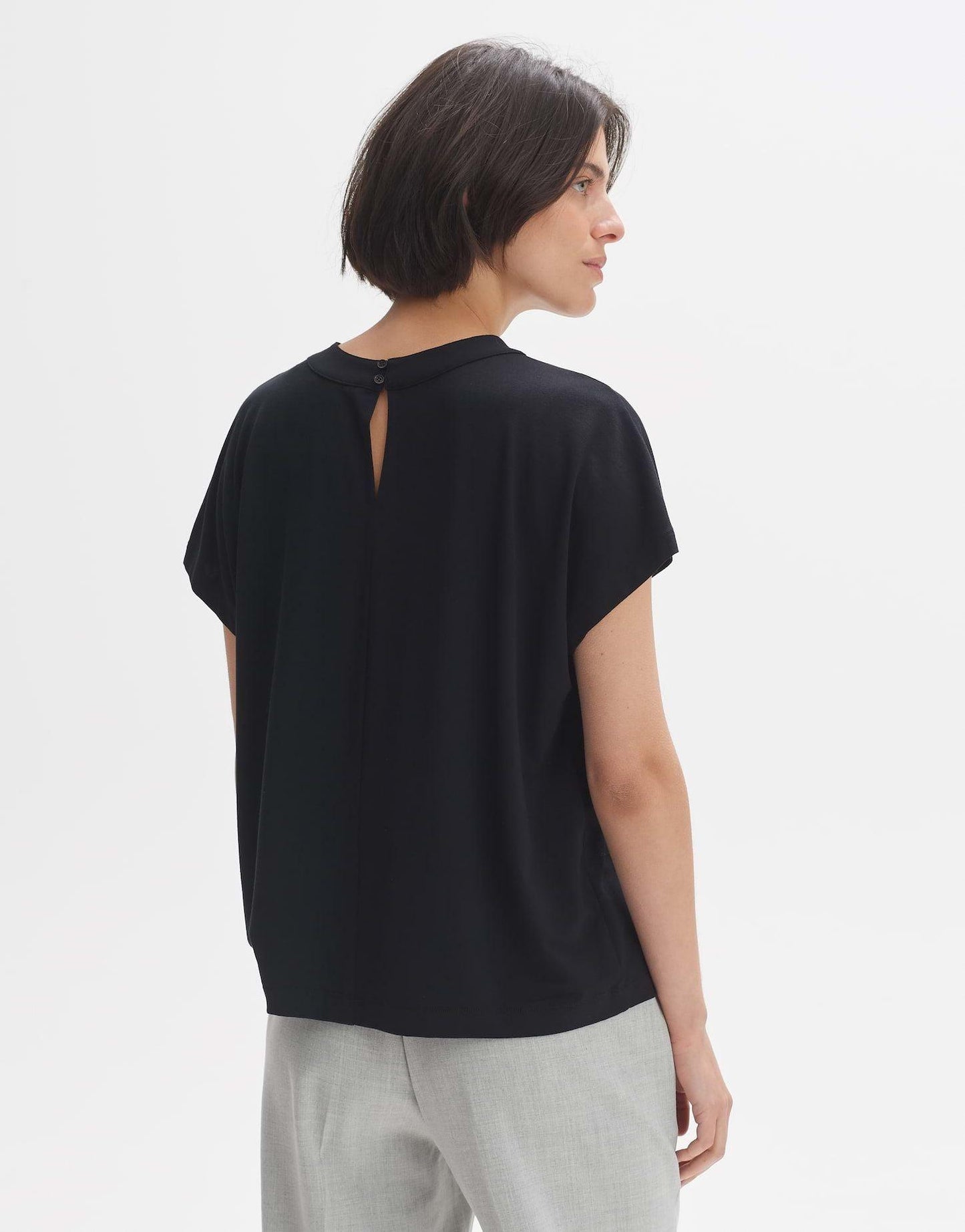 Opus Damen T-Shirt Sizorello schwarz