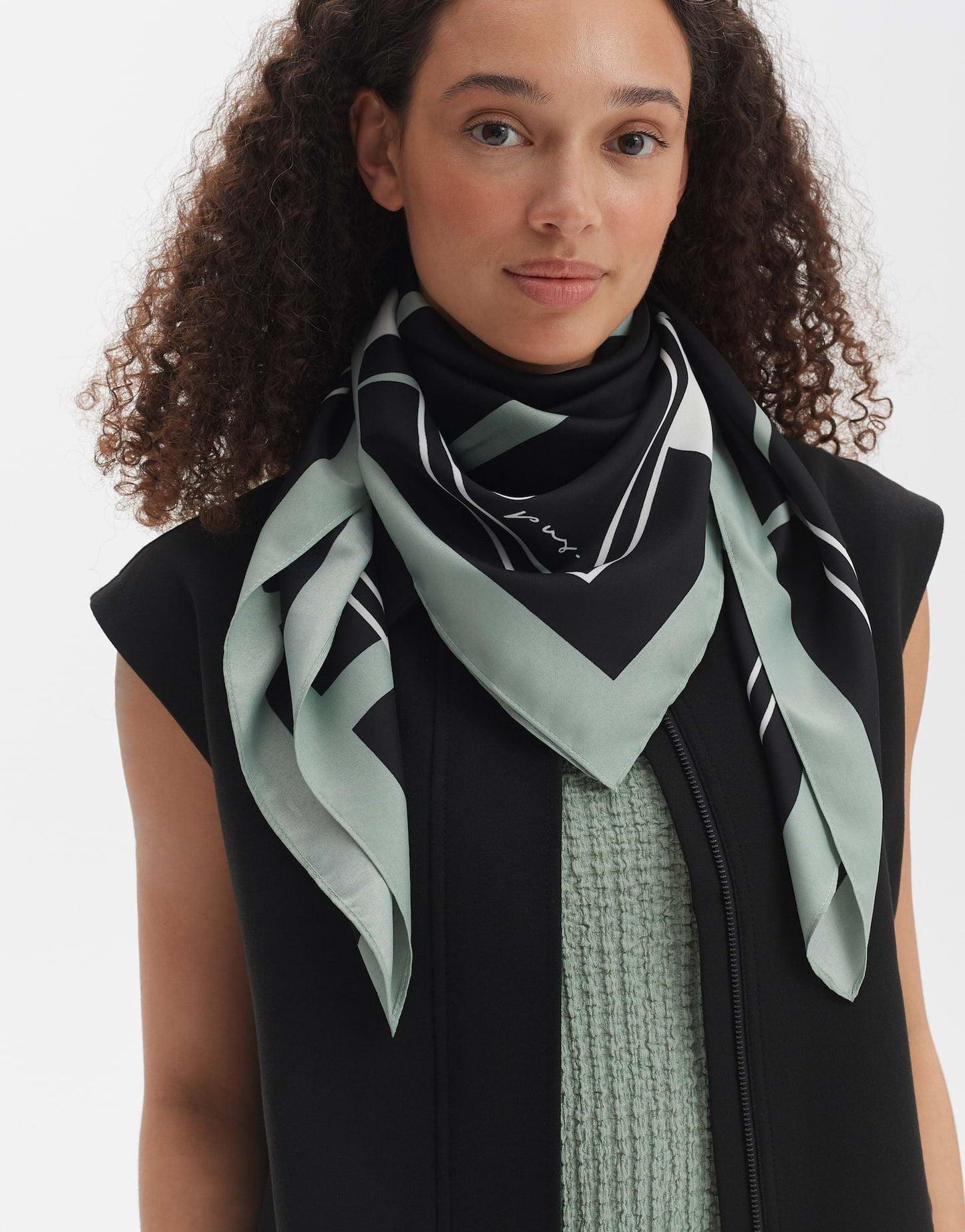 Opus Damen Tuch Ablair scarf schwarz