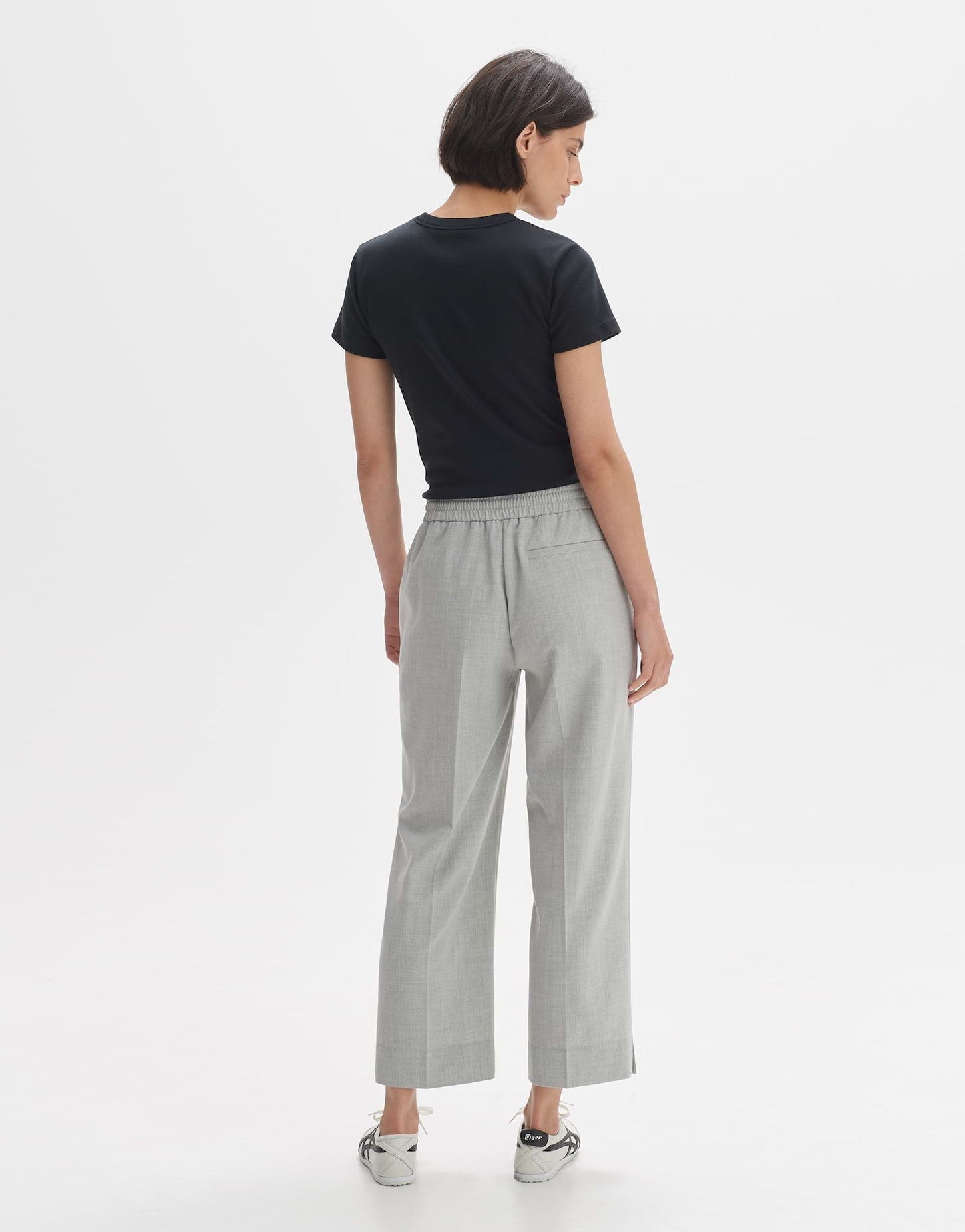 Opus Damen Tuchhose Melosi grau