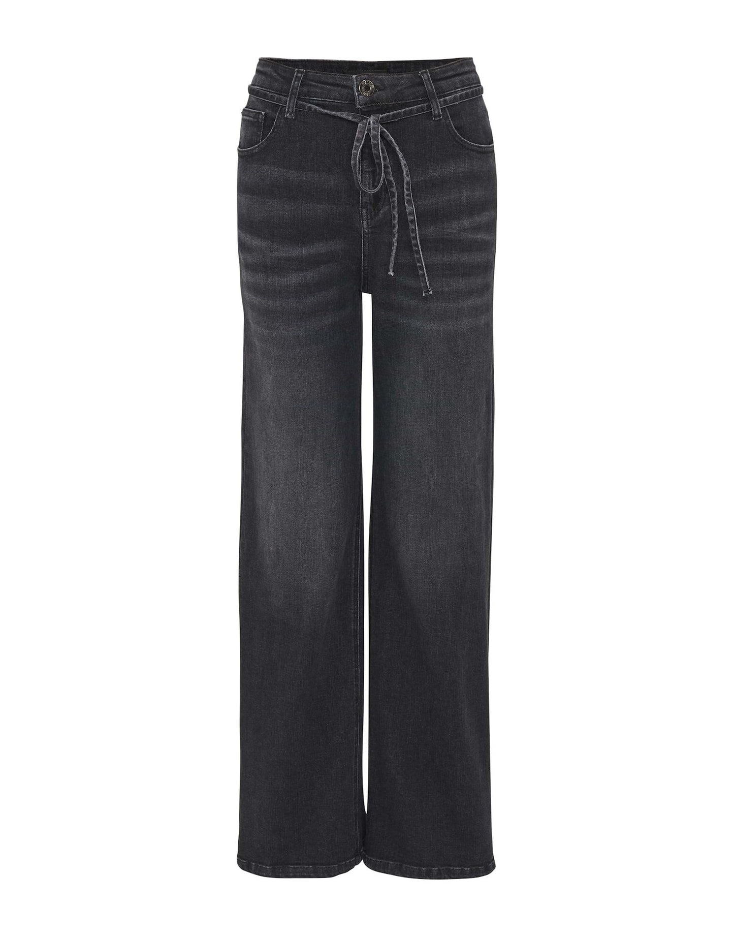 Opus Damen Jeans Marli belt grau