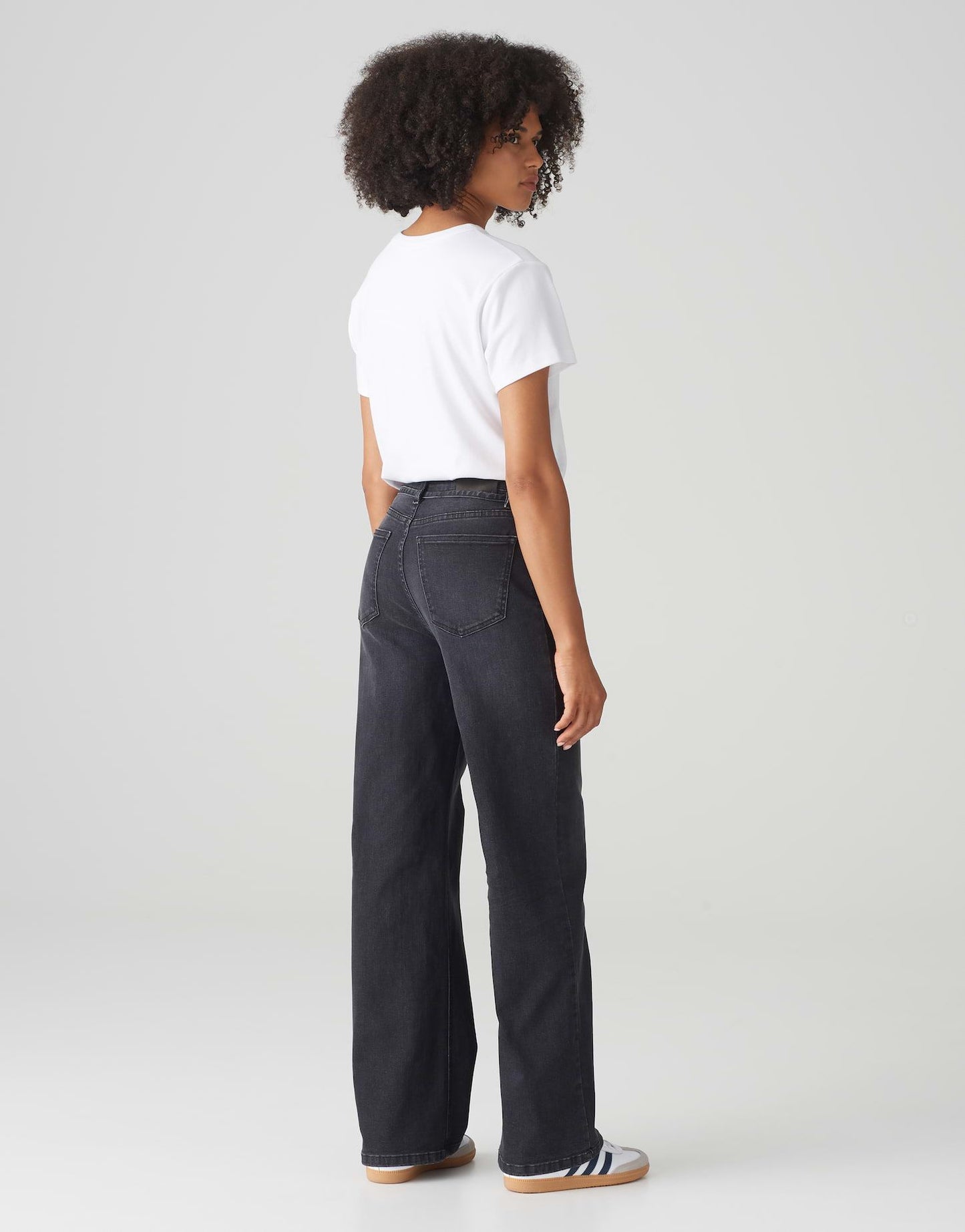 Opus Damen Jeans Marli belt grau