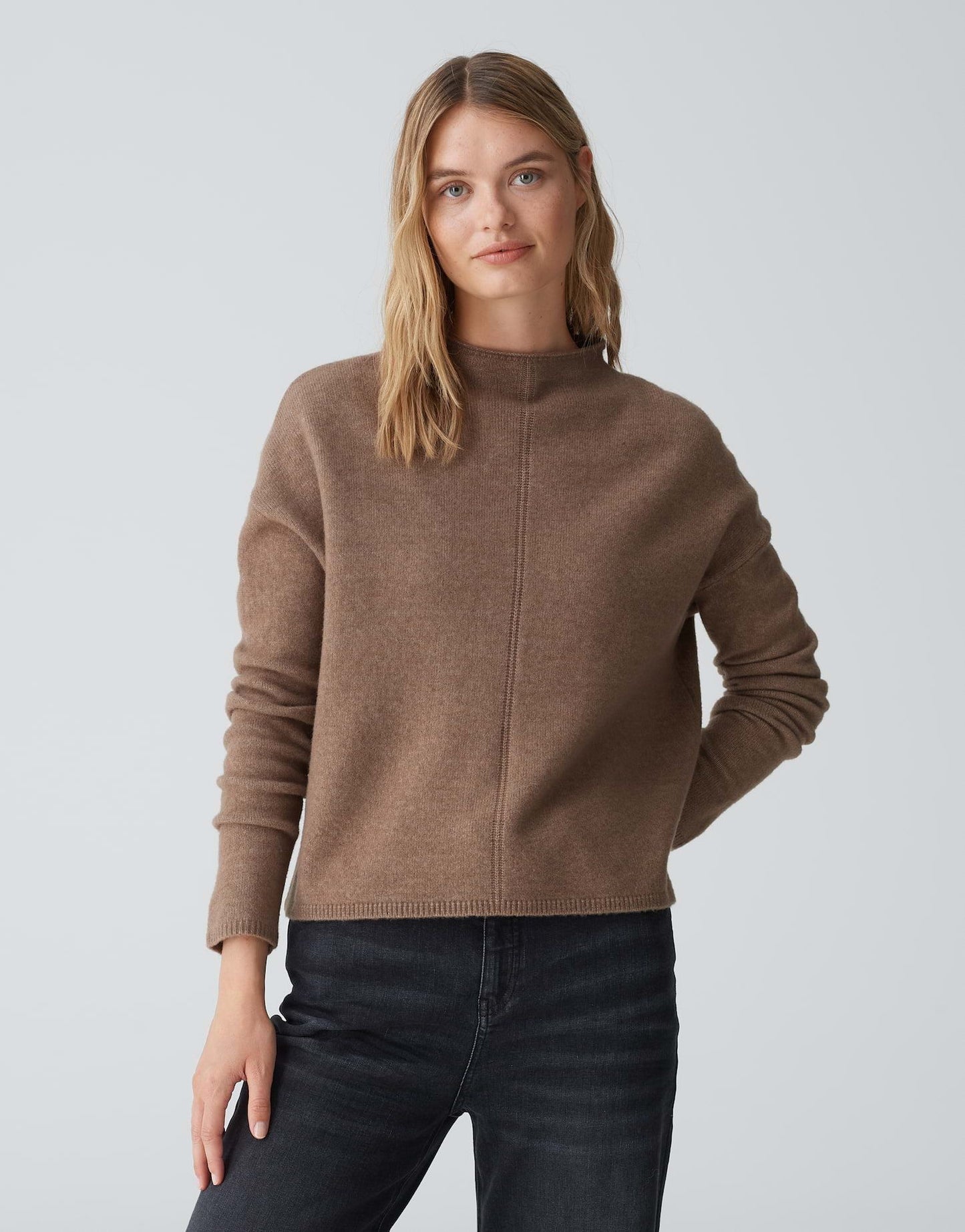 Opus Damen Pullover Piranula braun