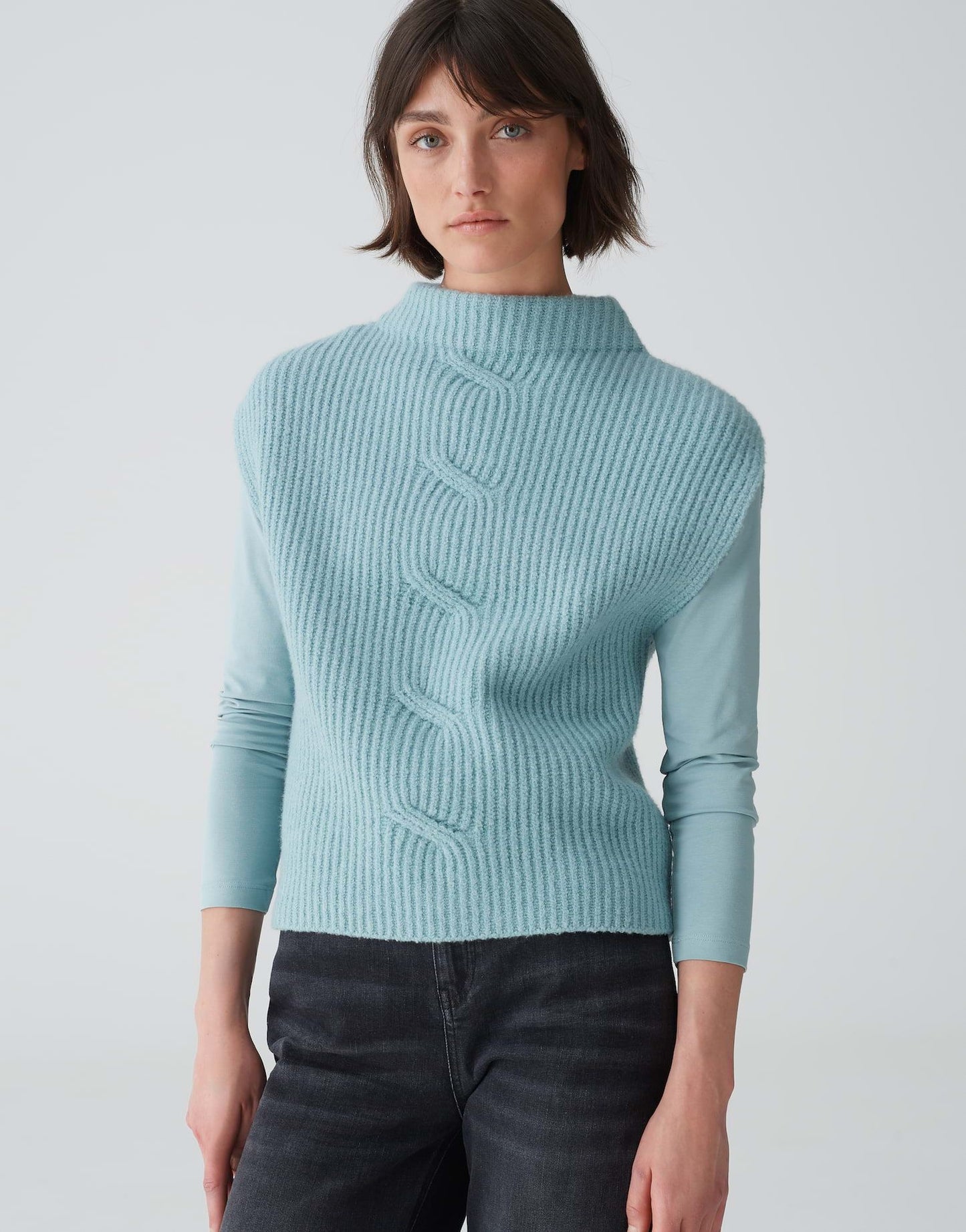 Opus Damen Pullunder Pipeti blau