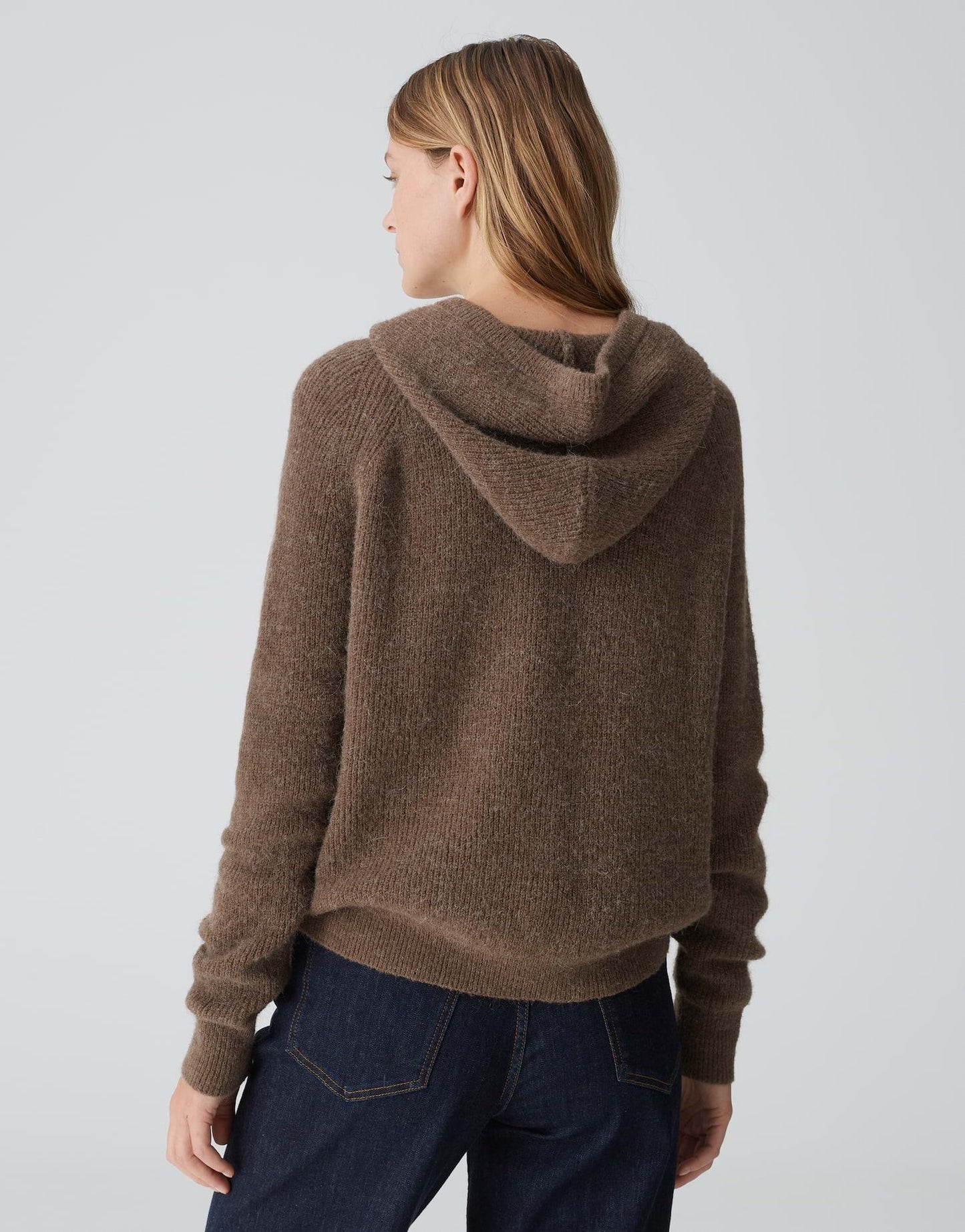 Opus Damen Strickpullover Poody braun