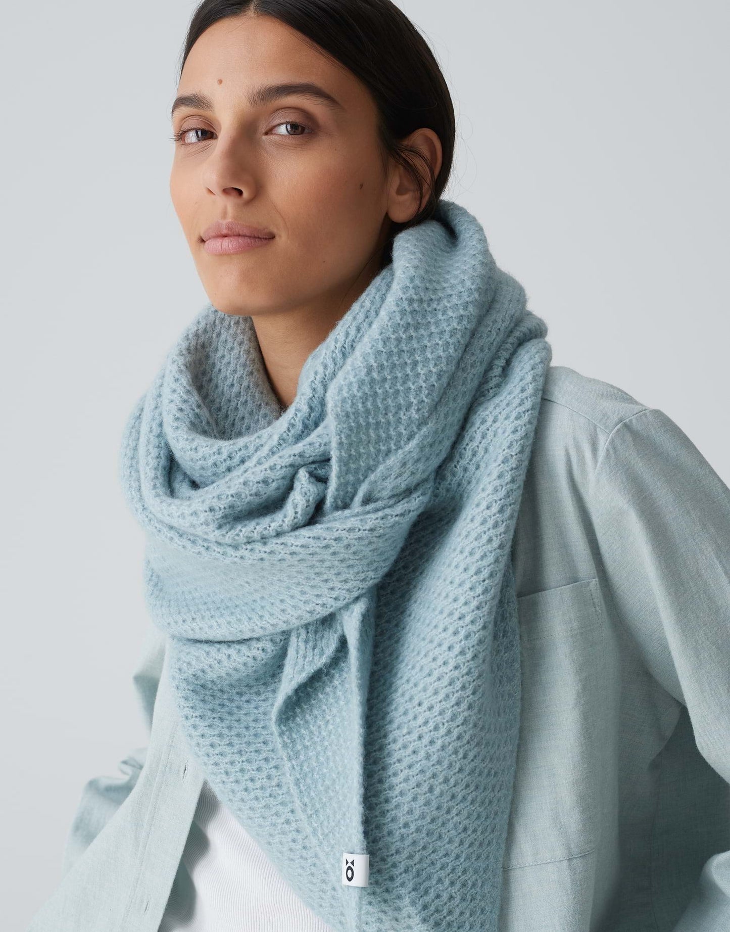 Opus Damen Schal Afraasi blau