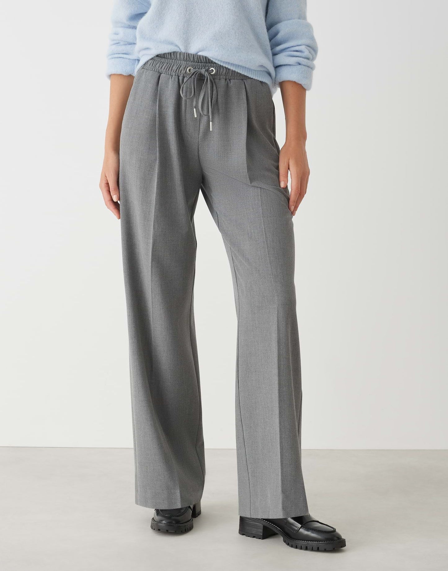 Opus Damen Tuchhose Mutasi grau