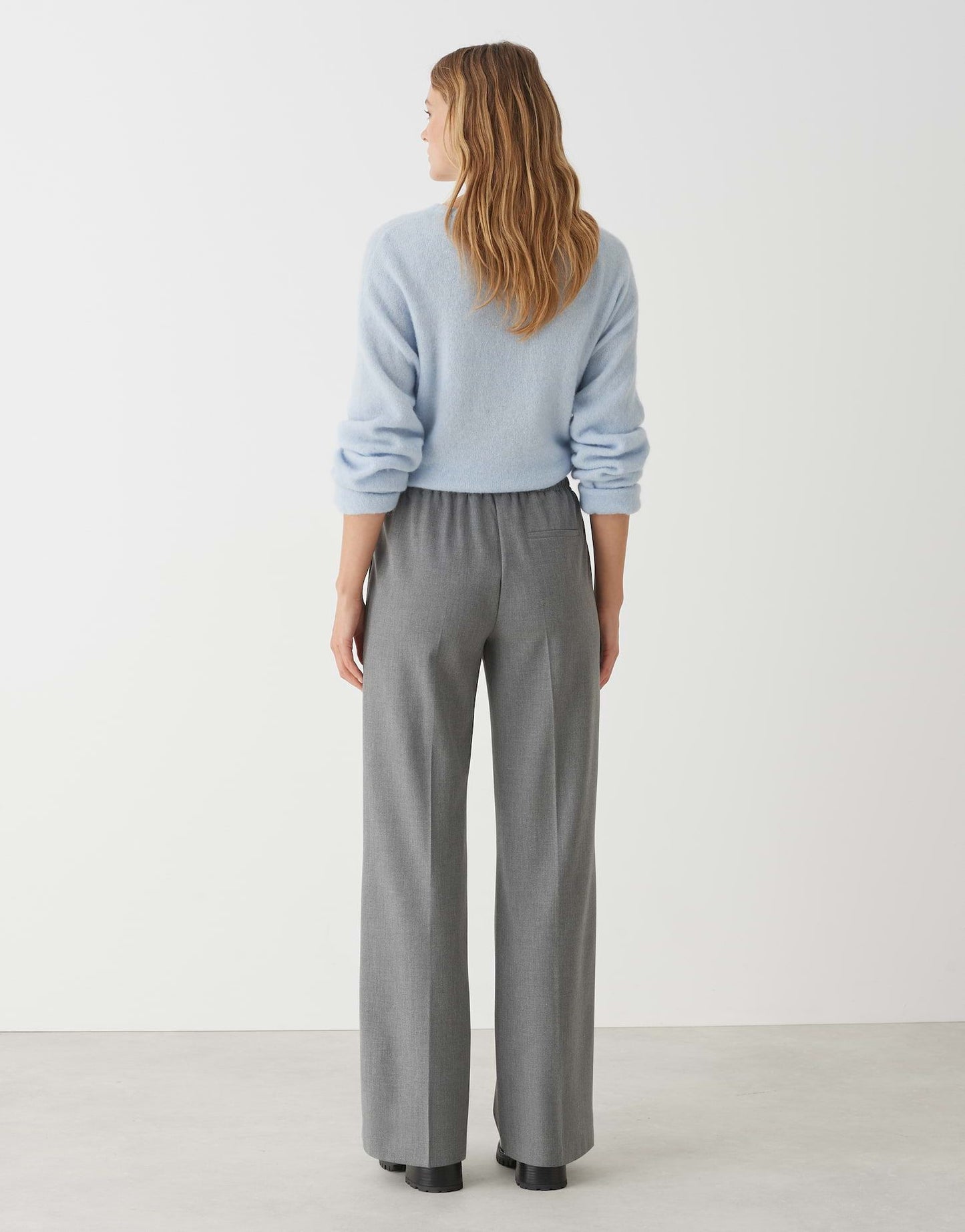 Opus Damen Tuchhose Mutasi grau