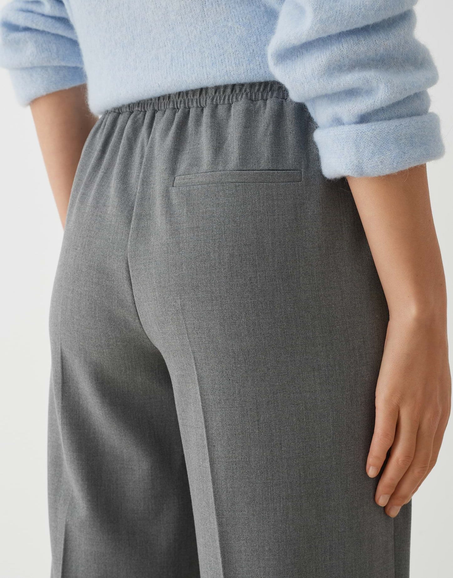 Opus Damen Tuchhose Mutasi grau