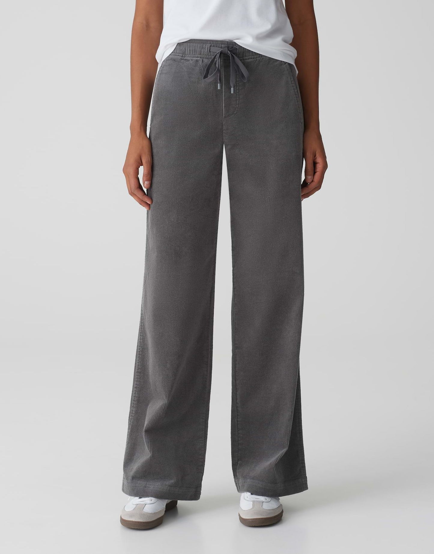 Opus Damen Hose Mileni track grau