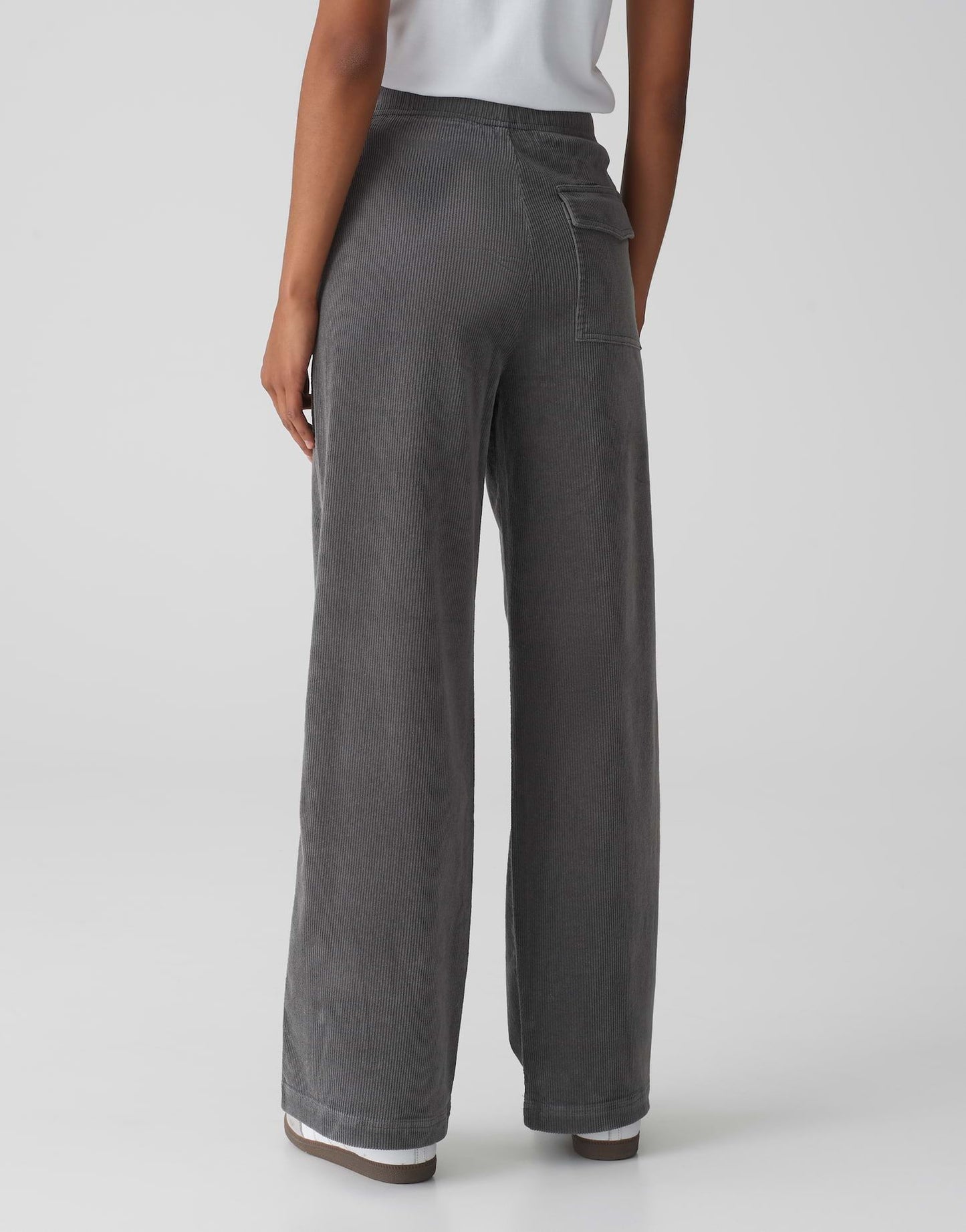Opus Damen Hose Mileni track grau
