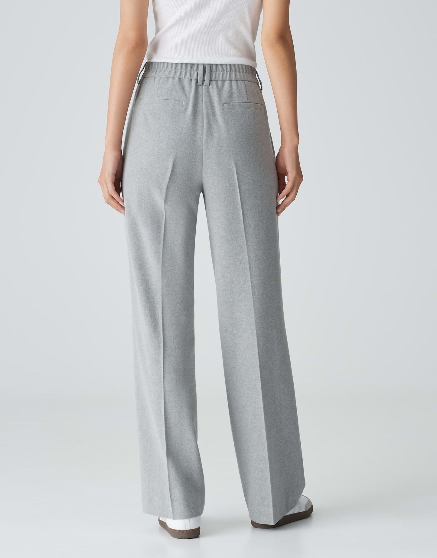 Opus Damen Tuchhose Morina grau