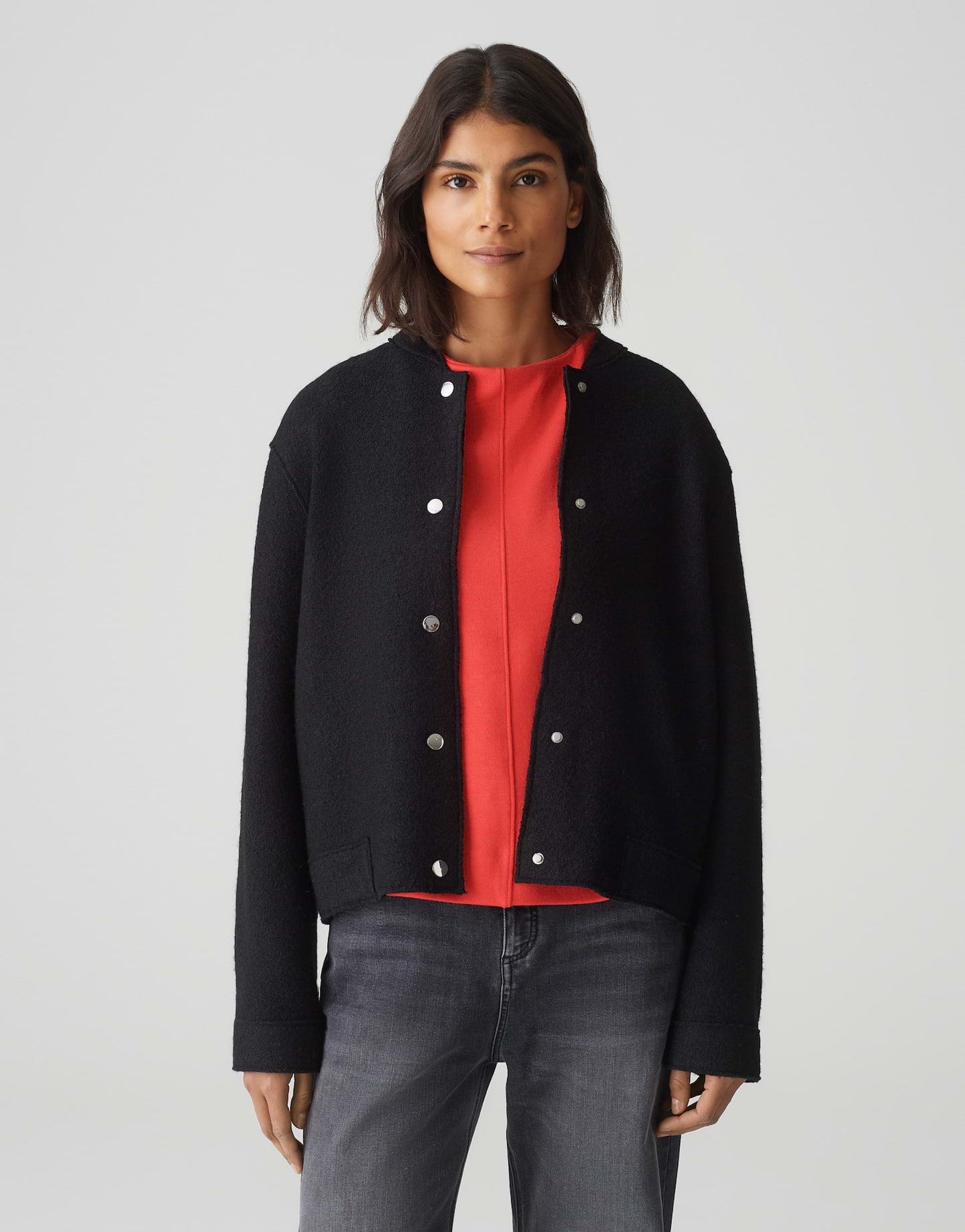 Opus Damen Jacke Hosana schwarz