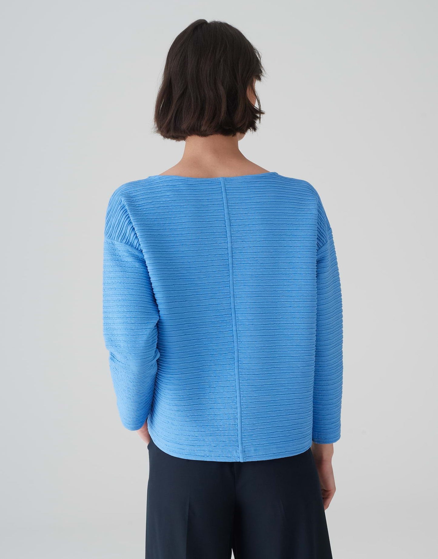 Opus Damen Shirt Gottoman blau