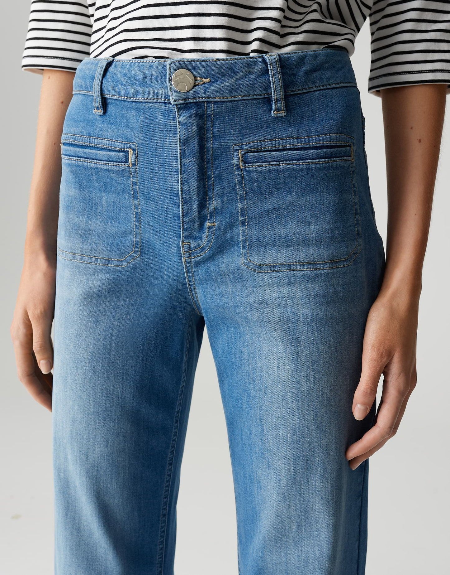Opus Pants Damen Jeans Melly fresh blau