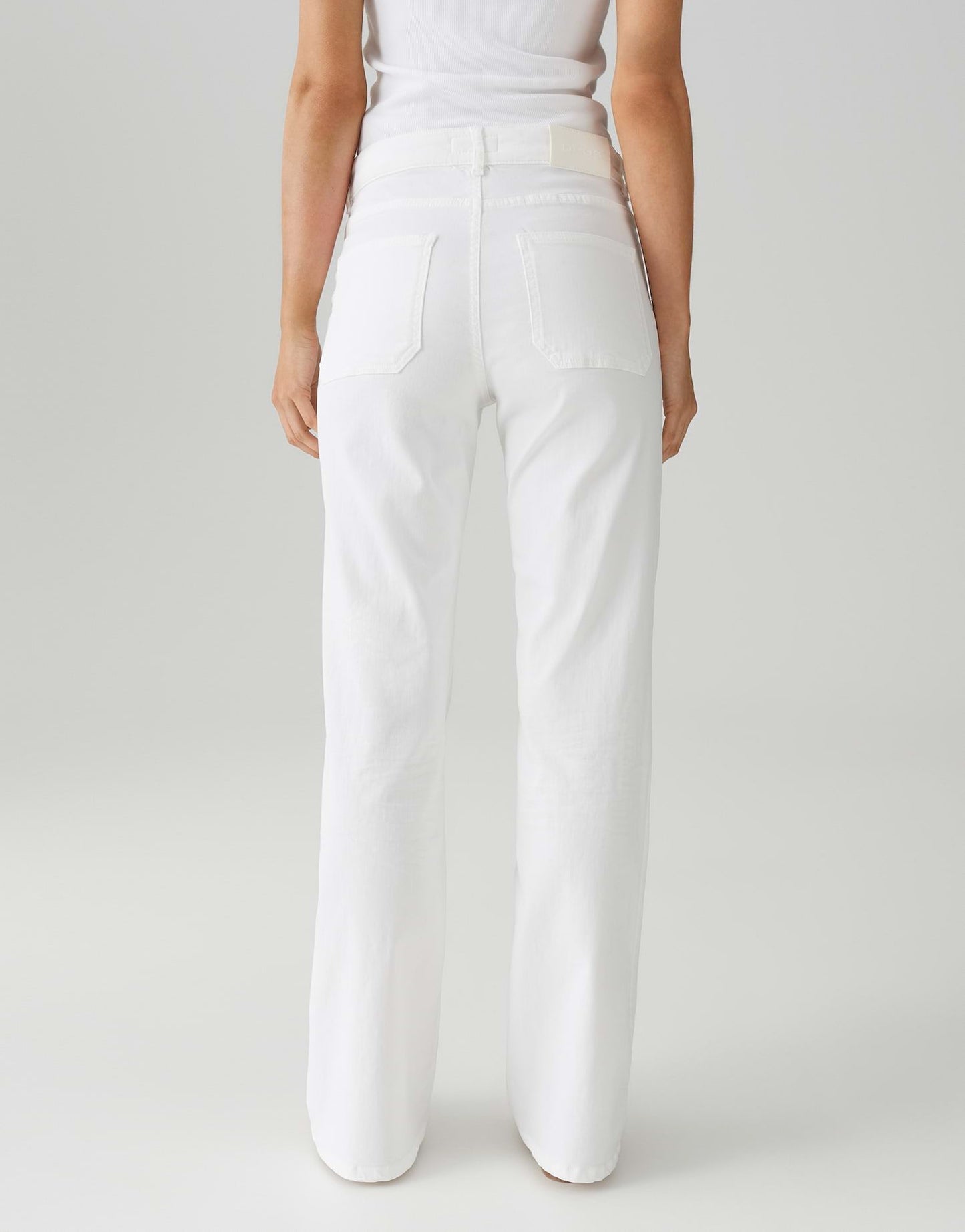 Opus Pants Damen Jeans Melly fresh weiß