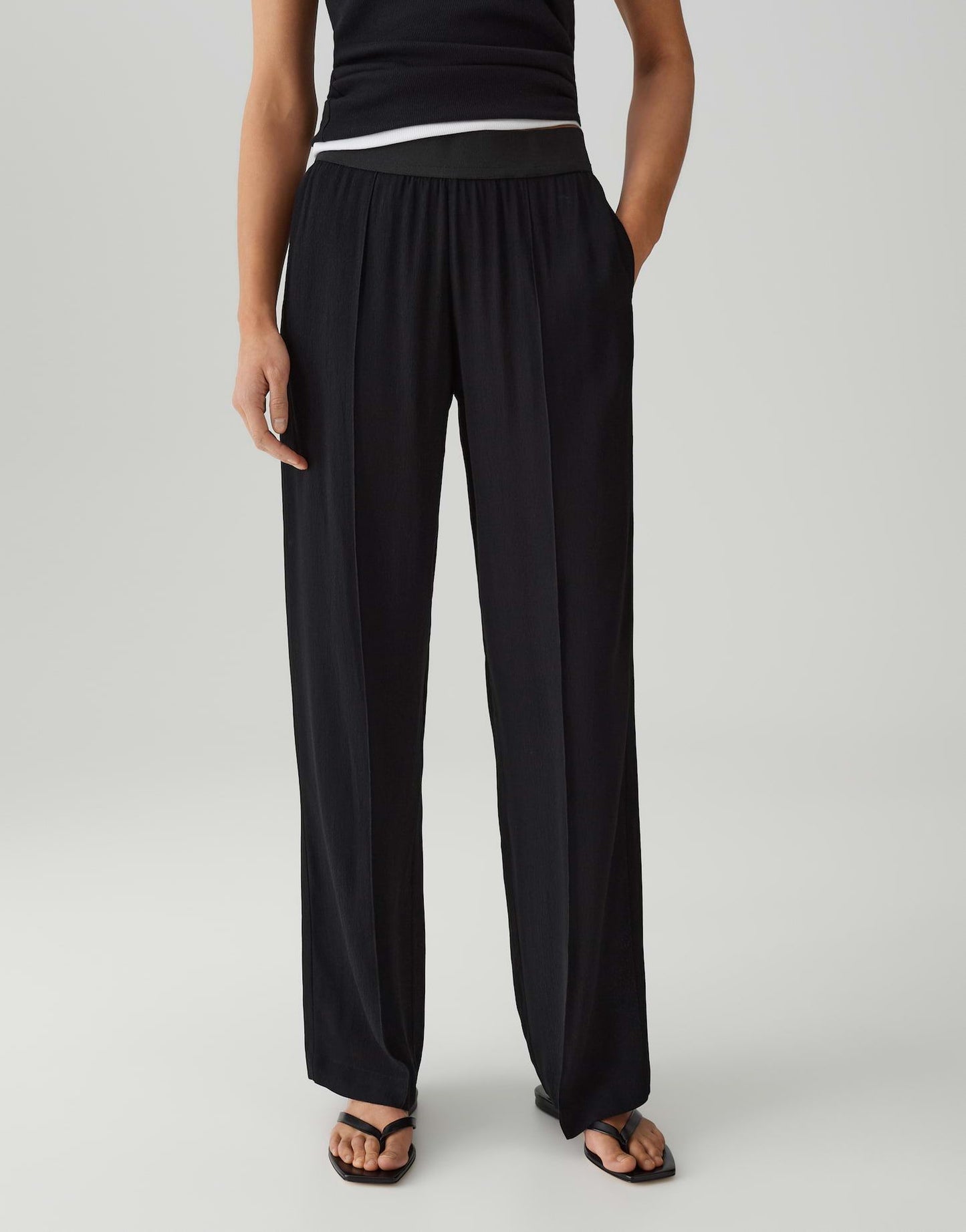 Opus Pants Damen Hose Malotta summer schwarz