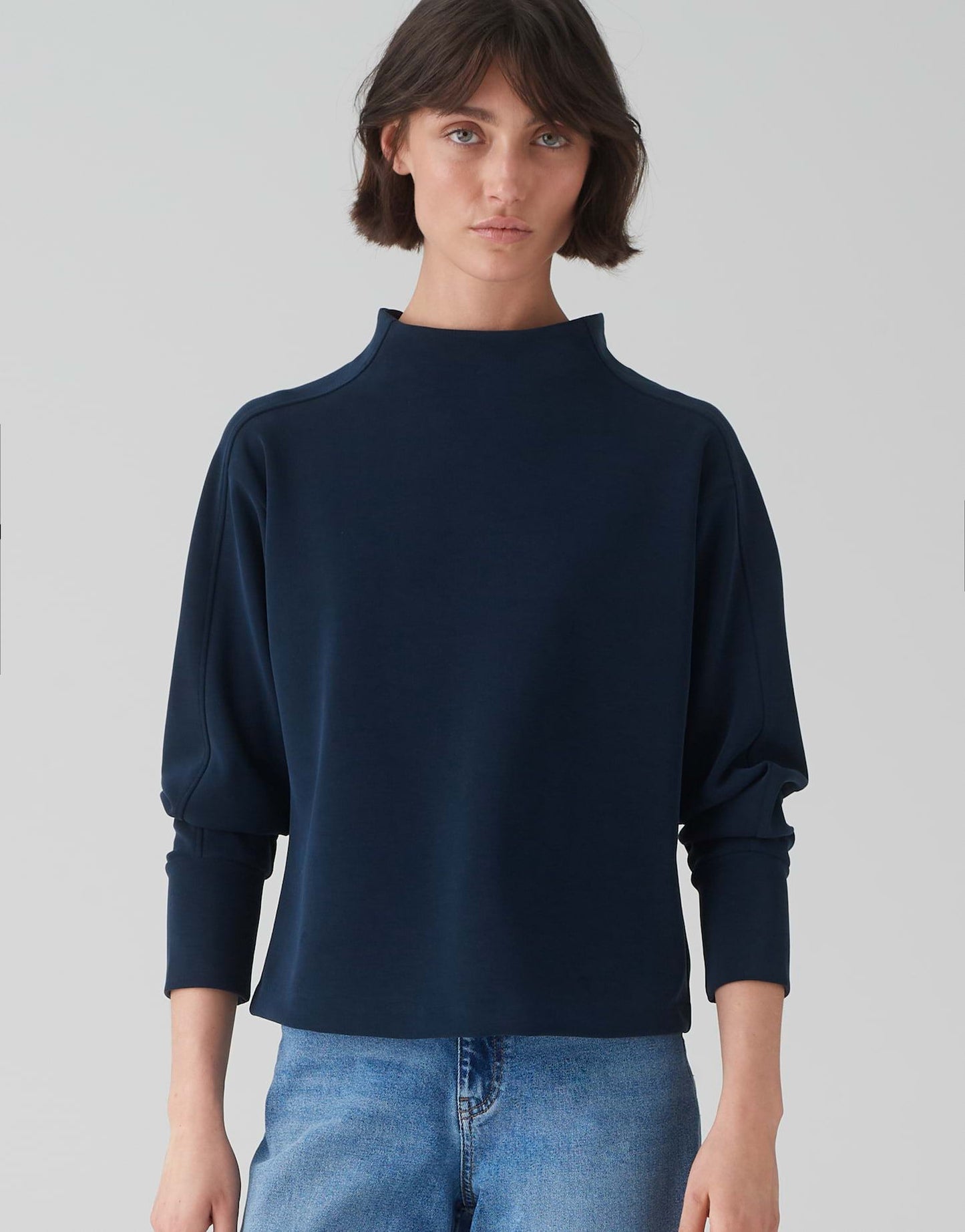 Opus Damen Sweater Galonine blau