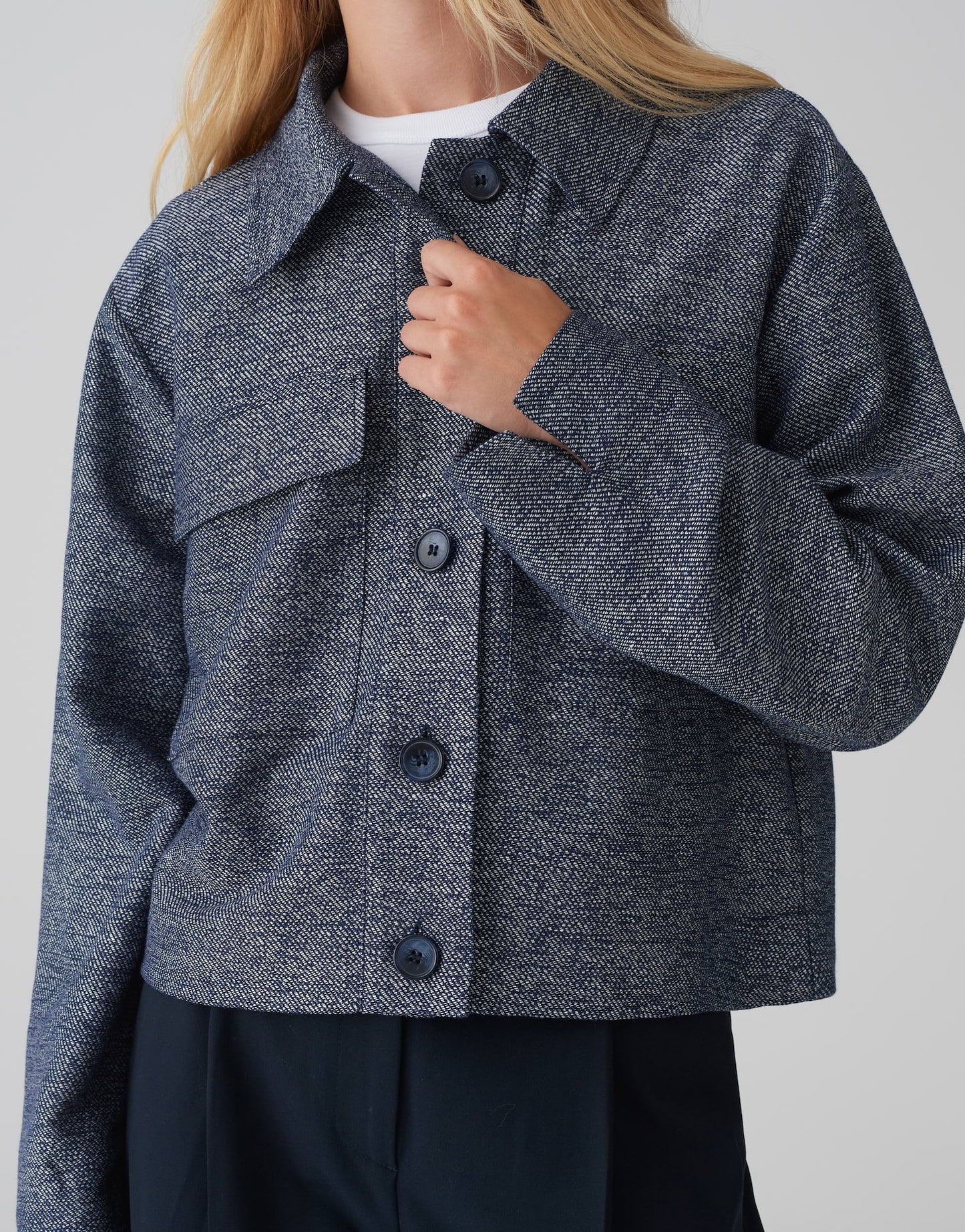 Opus Damen Jacke Heno fresh blau
