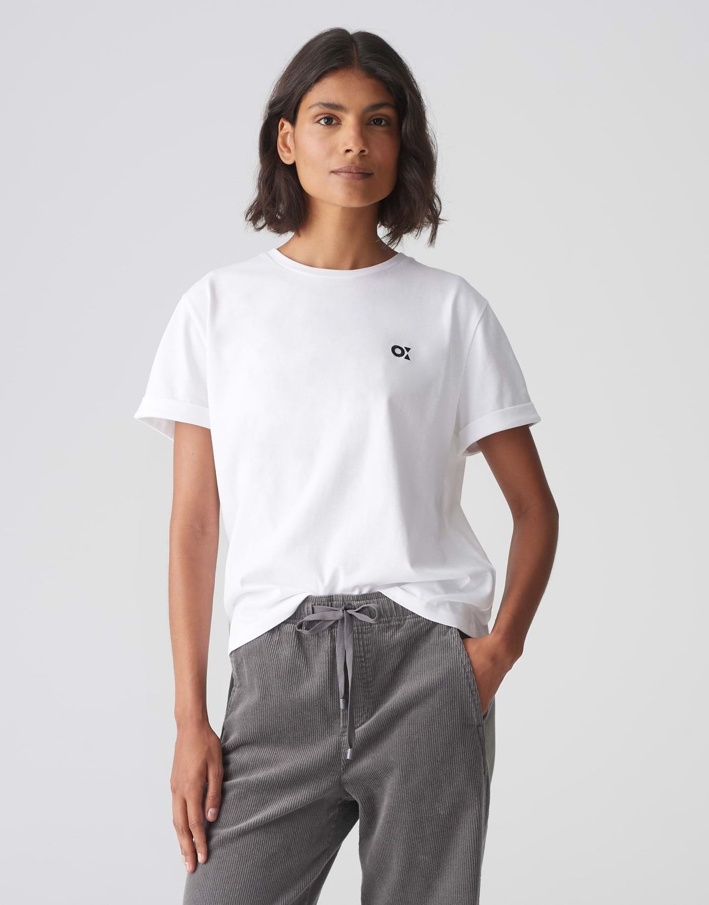 Opus Damen Shirt Serox weiß