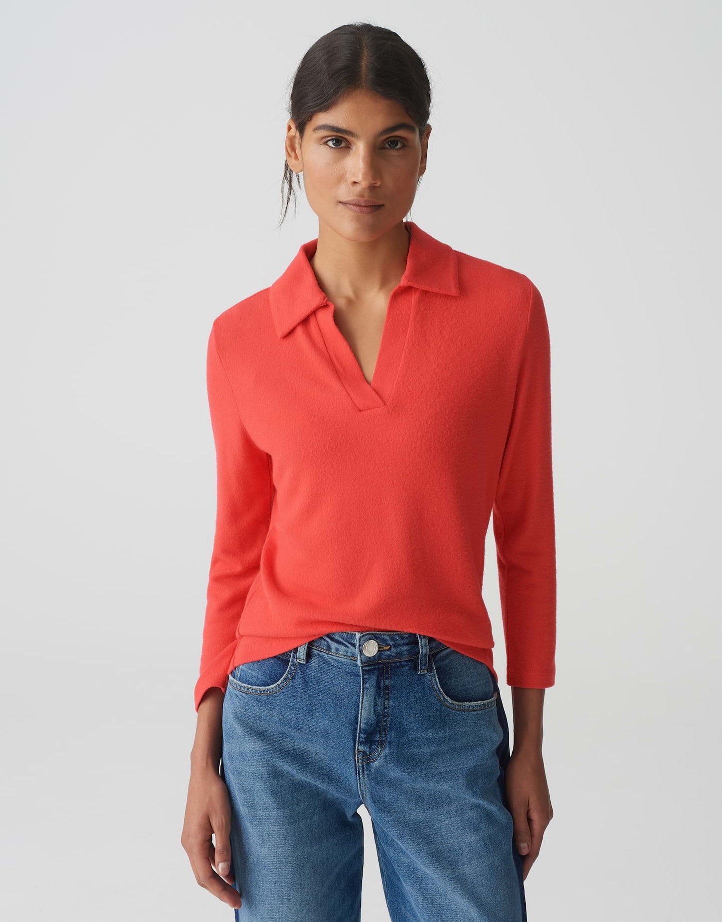 Opus Damen Shirt Slokina rot