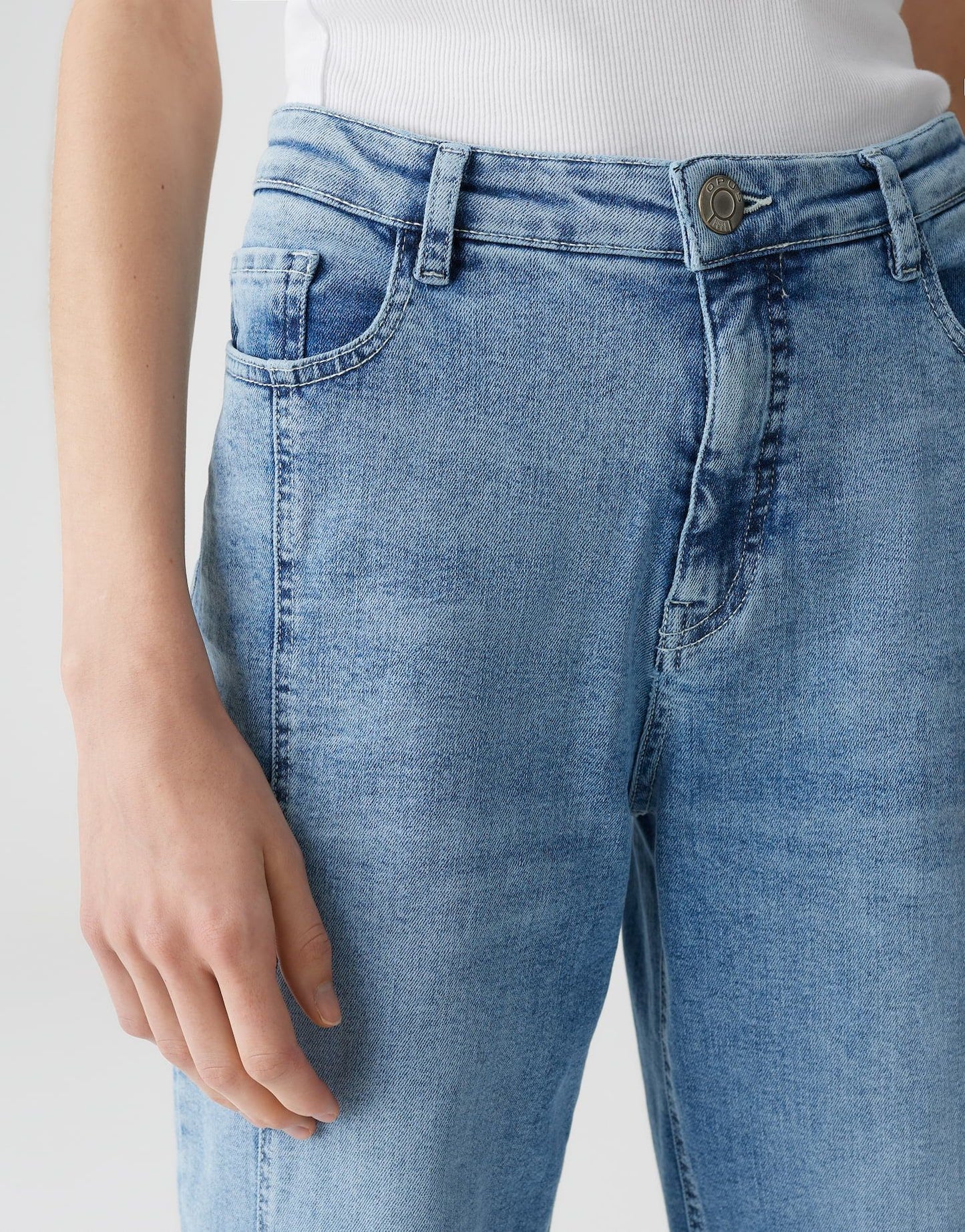 OPUS Damen Jeans Lolah casual blau