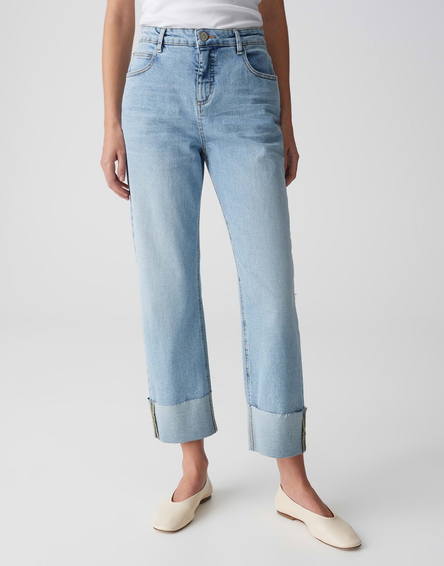 Opus Damen Jeans Lani turn up