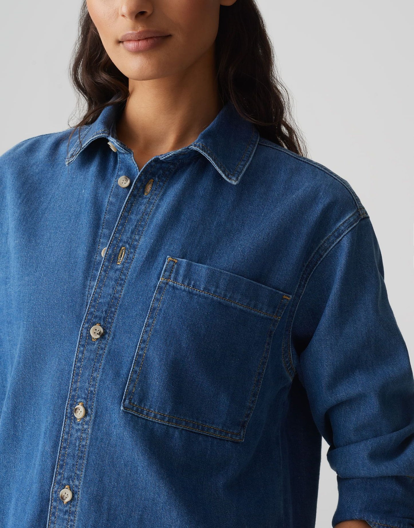 OPUS – Opus Damen Jeansbluse Felyn