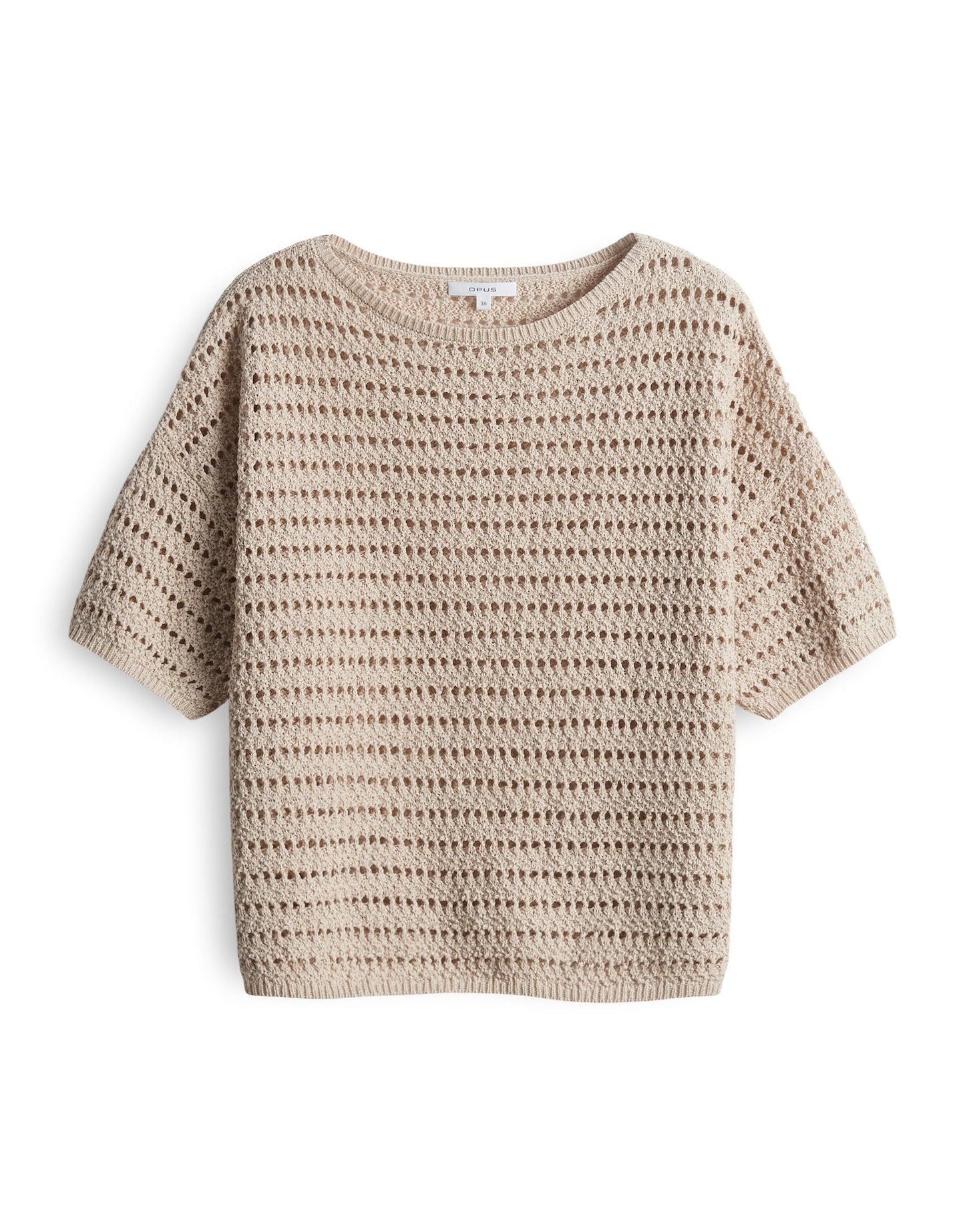 Opus Damen Strickshirt Pinse beige
