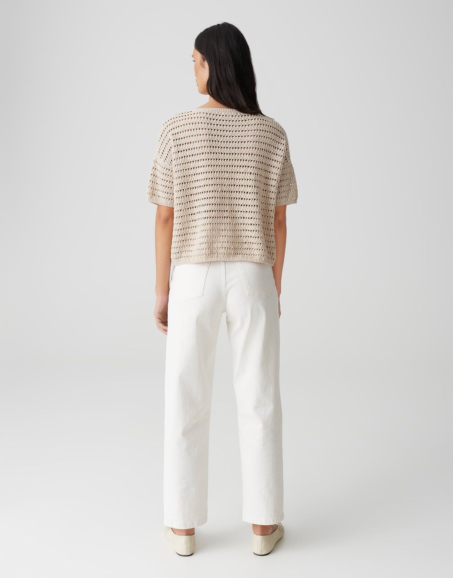 Opus Damen Strickshirt Pinse beige